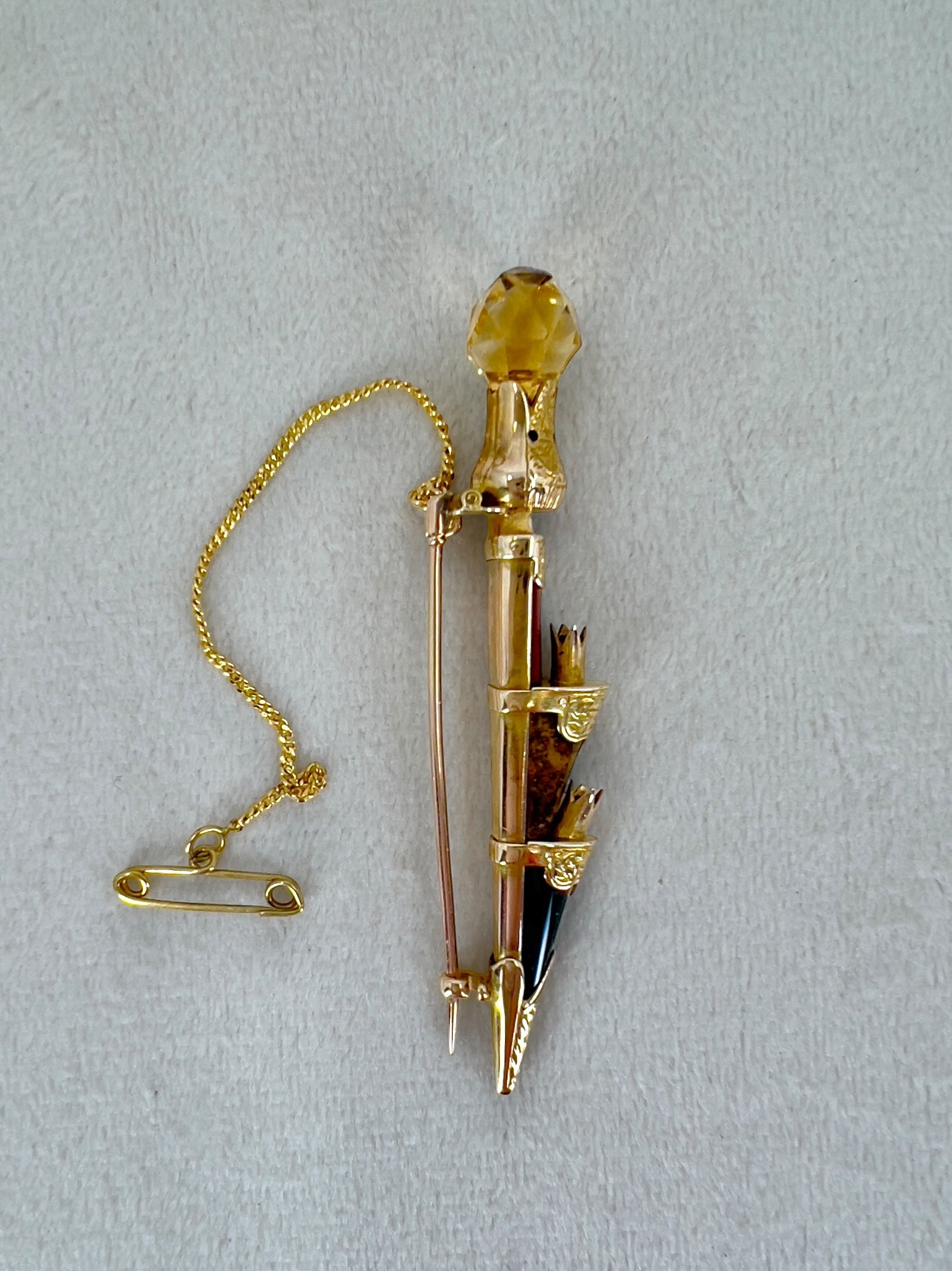 Scottish dirk brooch Hudsons Estate Jewellery