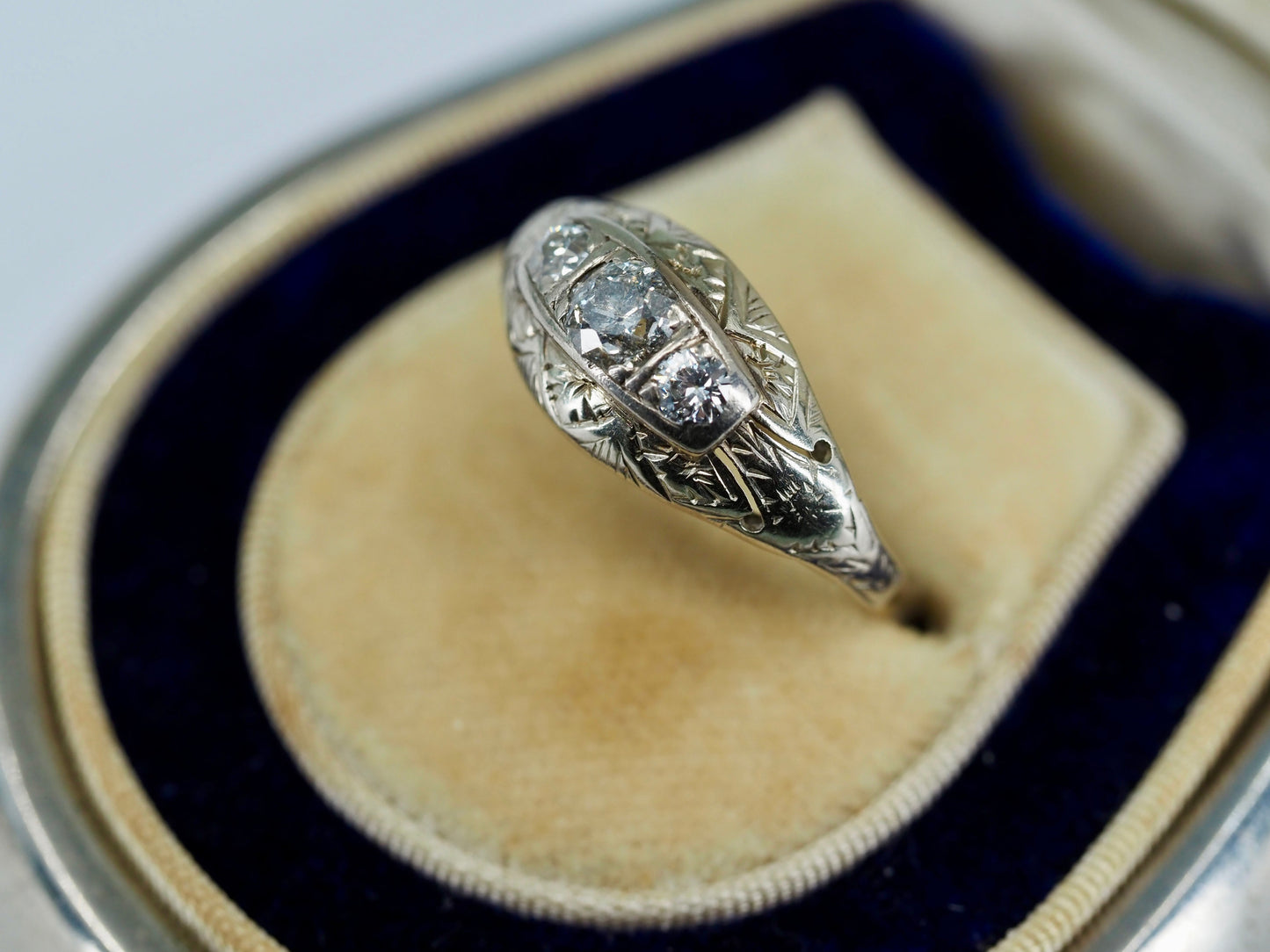 Antique Edwardian diamond ring Hudsons Estate Jewellery