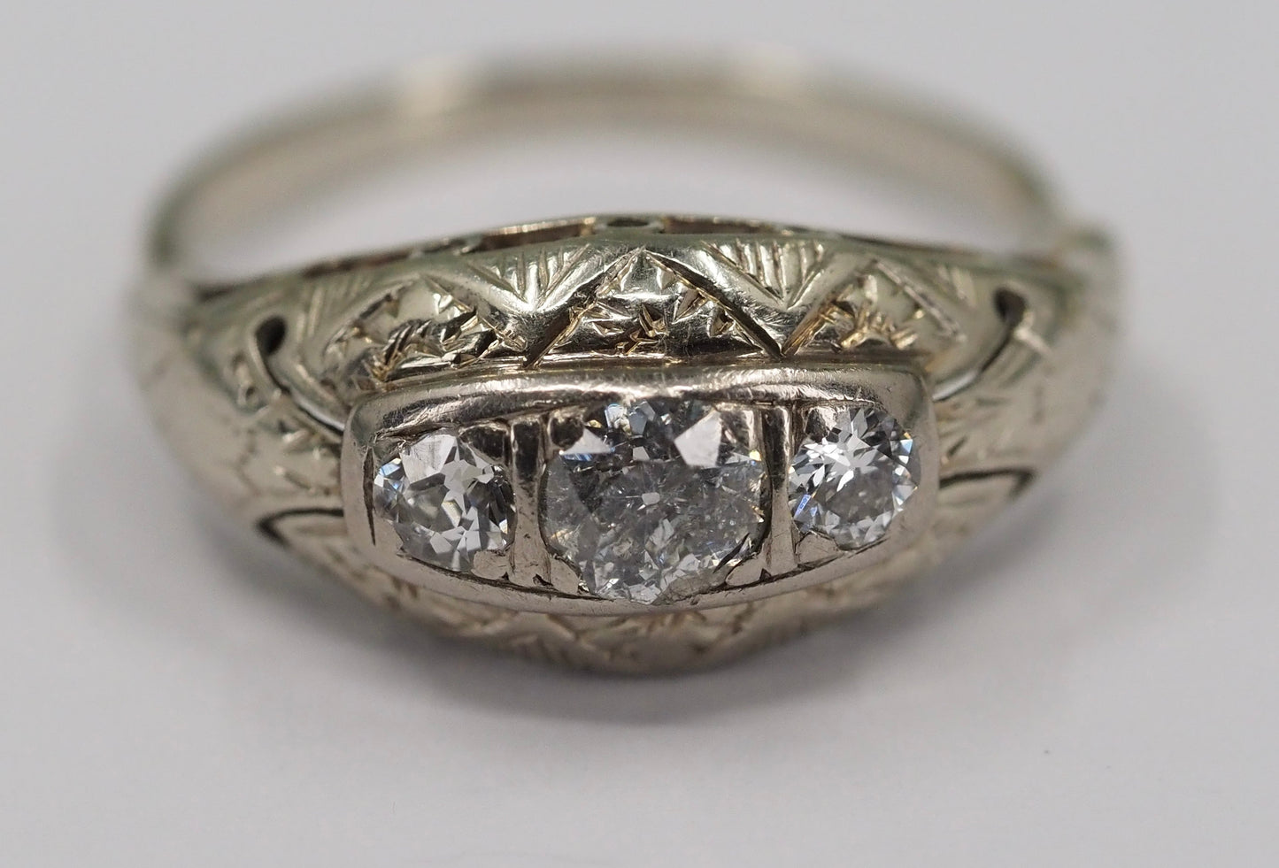 Antique Edwardian diamond ring Hudsons Estate Jewellery