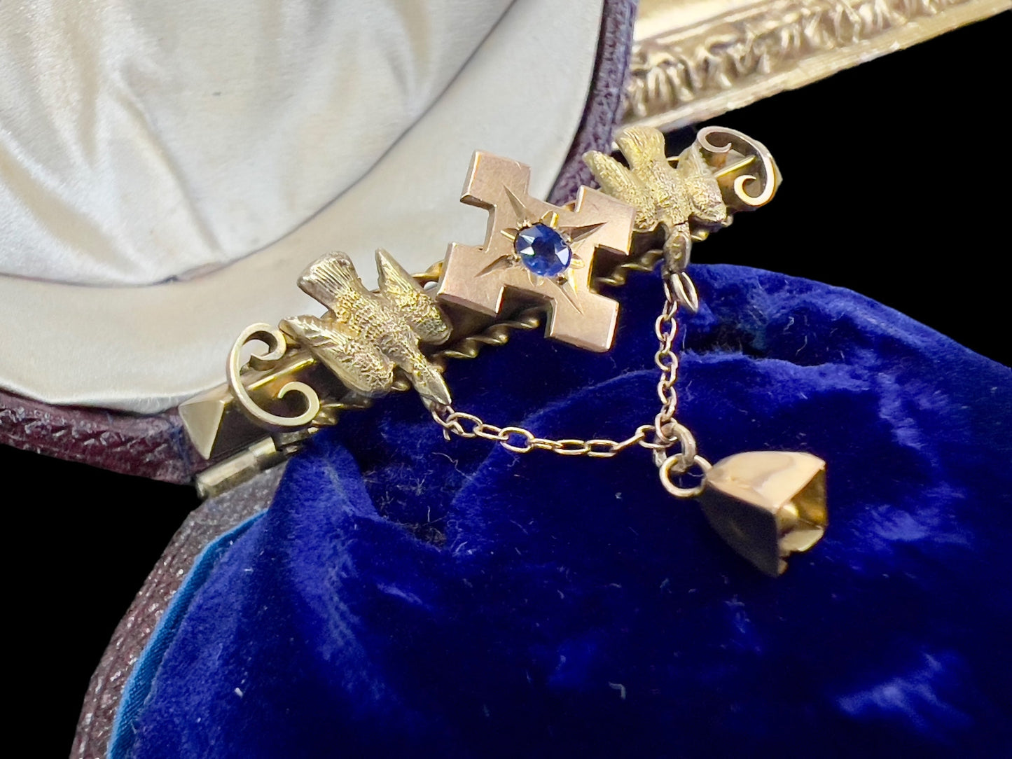 Early Australian bird & bell brooch by Alfred Jackson Hudsons Estate Jewellery