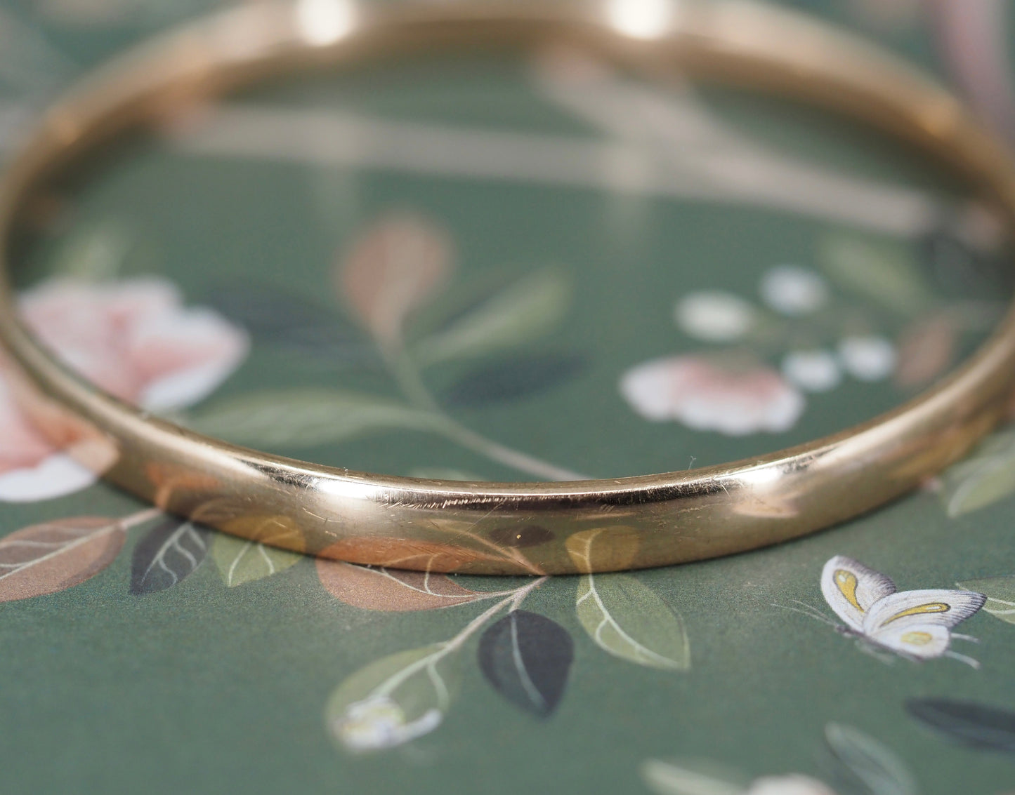 9ct  Rose-Gold Silver Filled Bangle Hudsons Estate Jewellery