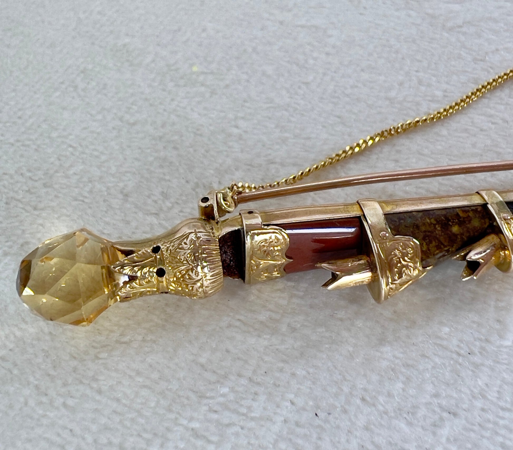 Scottish dirk brooch Hudsons Estate Jewellery