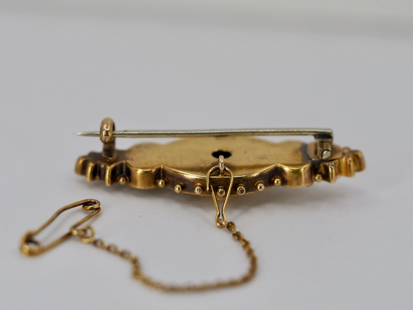 Antique diamond and 15ct gold brooch Hudsons Estate Jewellery