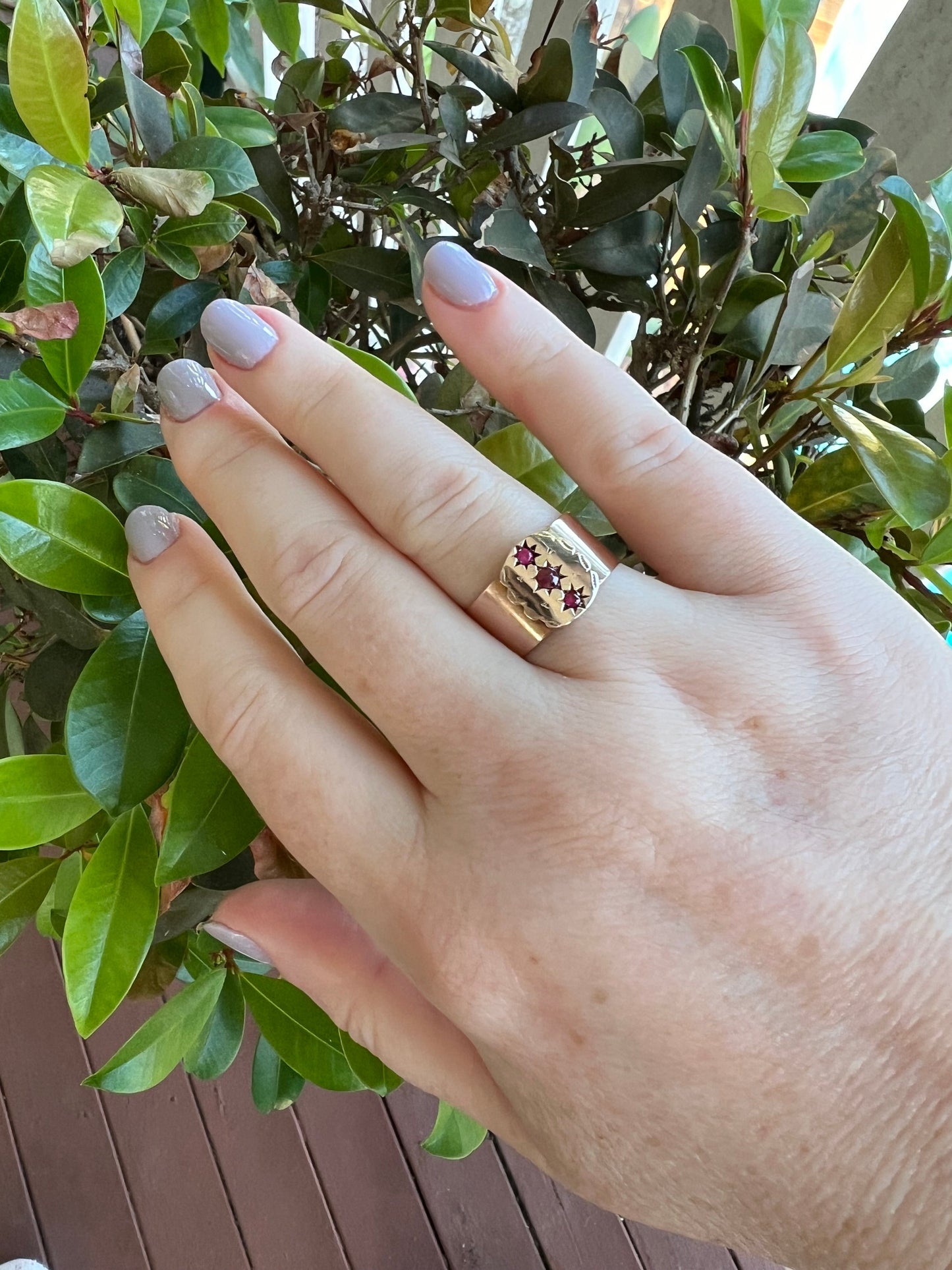 Vintage/antique 9ct rose gold ring Hudsons Estate Jewellery