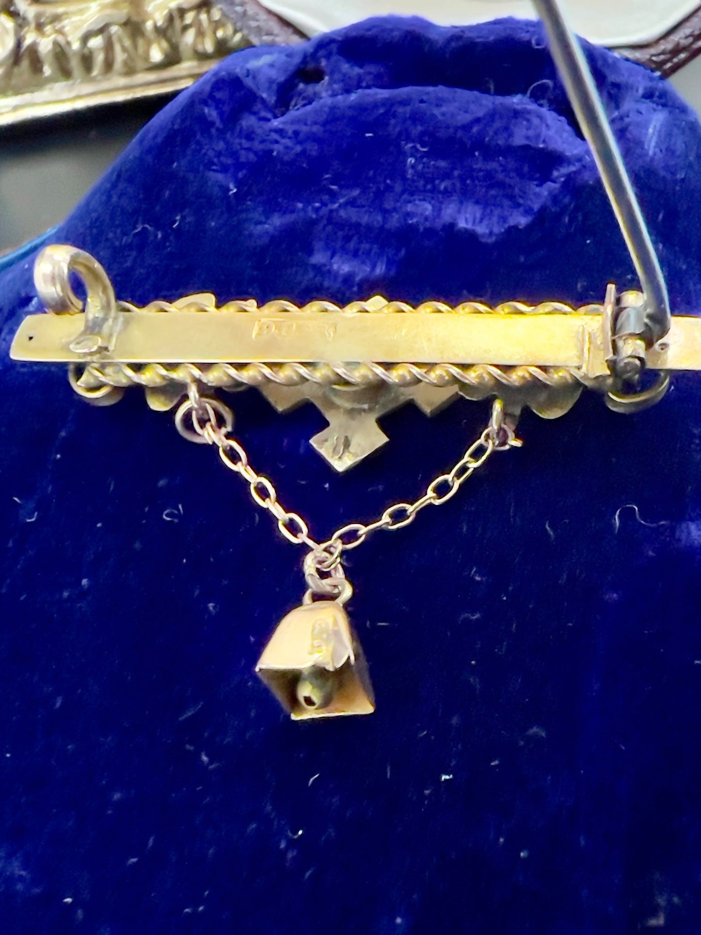 Early Australian bird & bell brooch by Alfred Jackson Hudsons Estate Jewellery