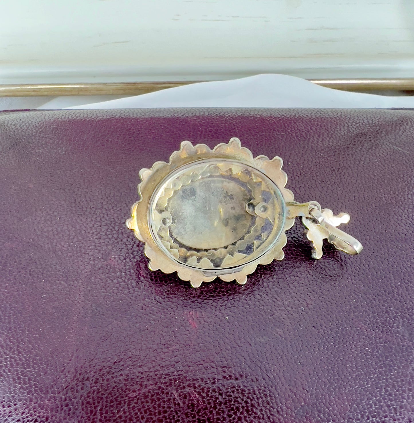 Bohemian garnet locket Hudsons Estate Jewellery