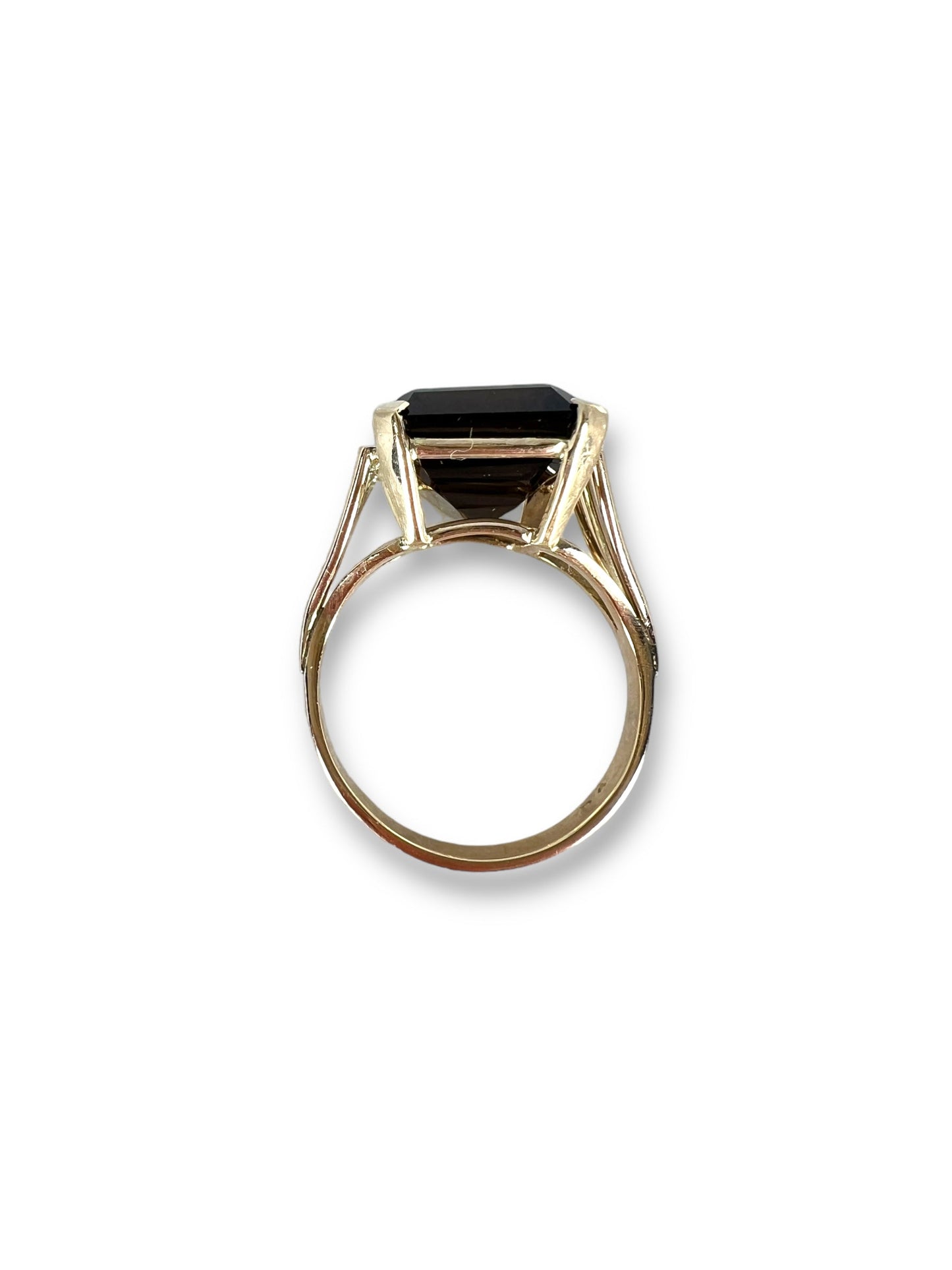 Smoky quartz cocktail ring Hudsons Estate Jewellery