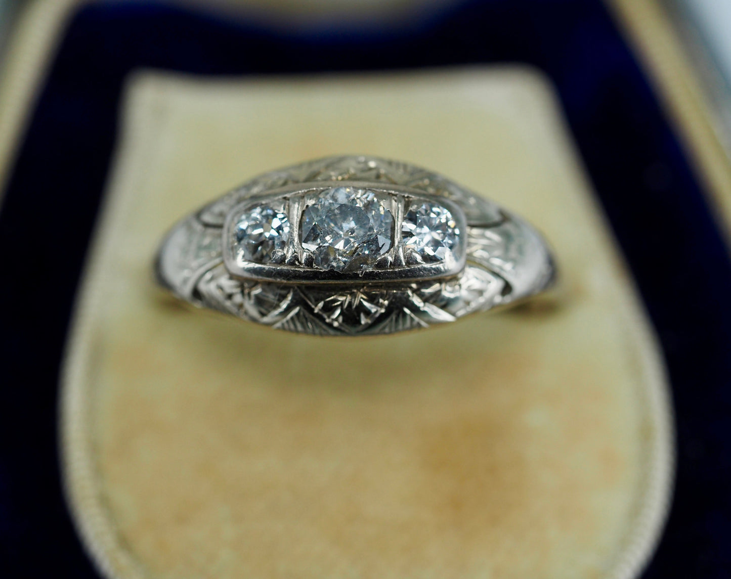 Antique Edwardian diamond ring Hudsons Estate Jewellery
