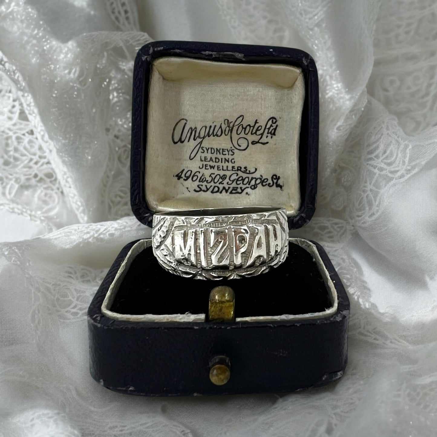 Silver Mizpah ring Hudsons Estate Jewellery