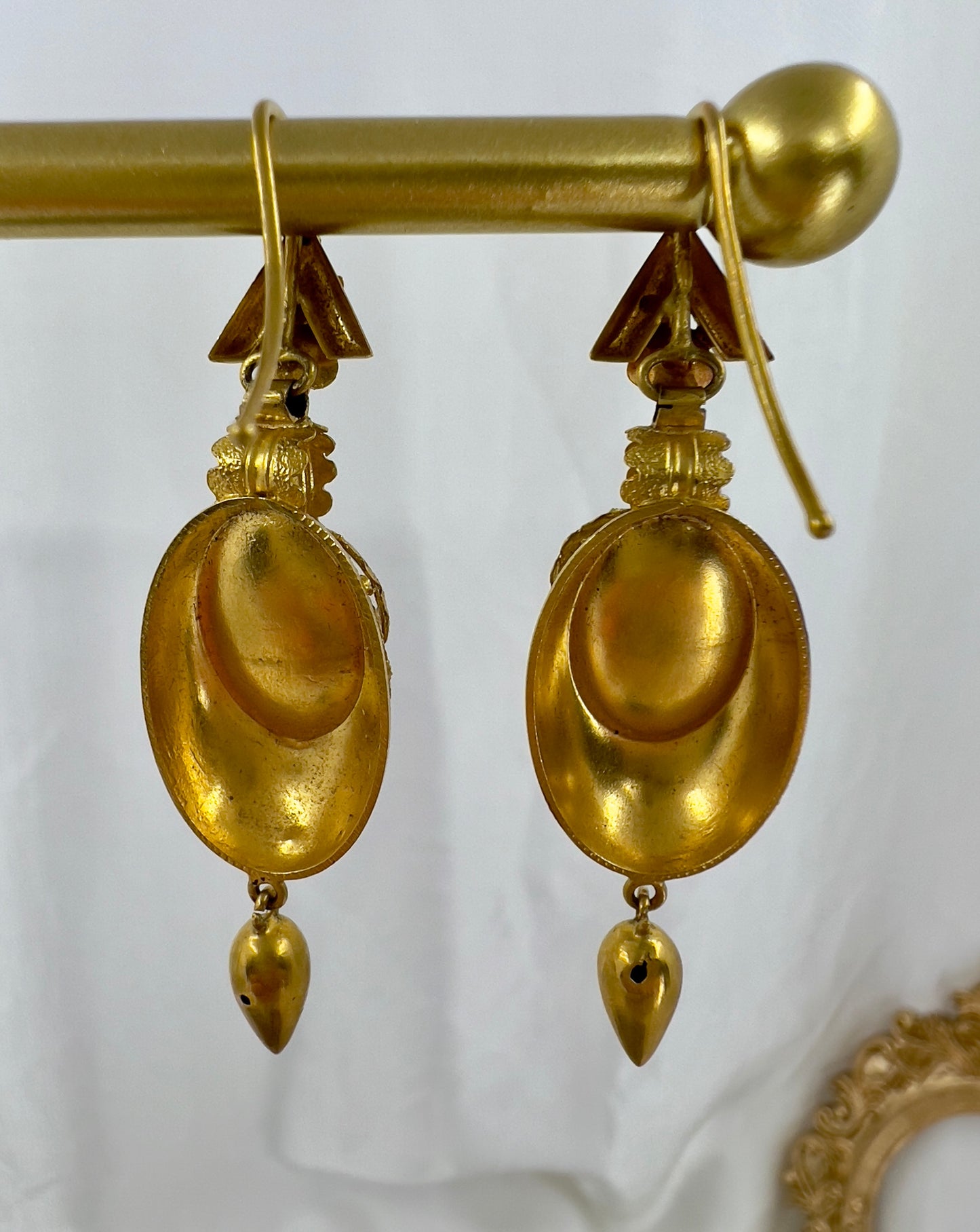 Antique demi-parure brooch and earrings Hudsons Estate Jewellery