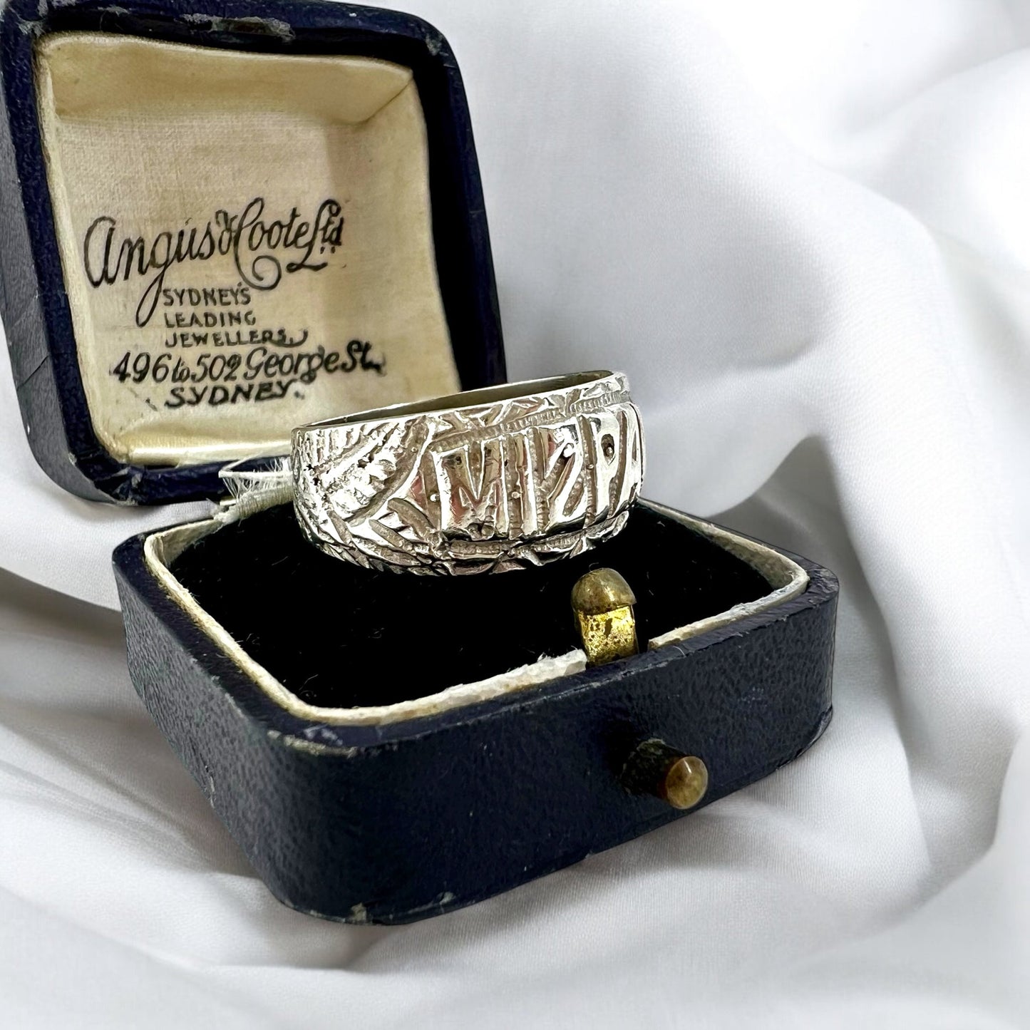 Silver Mizpah ring Hudsons Estate Jewellery