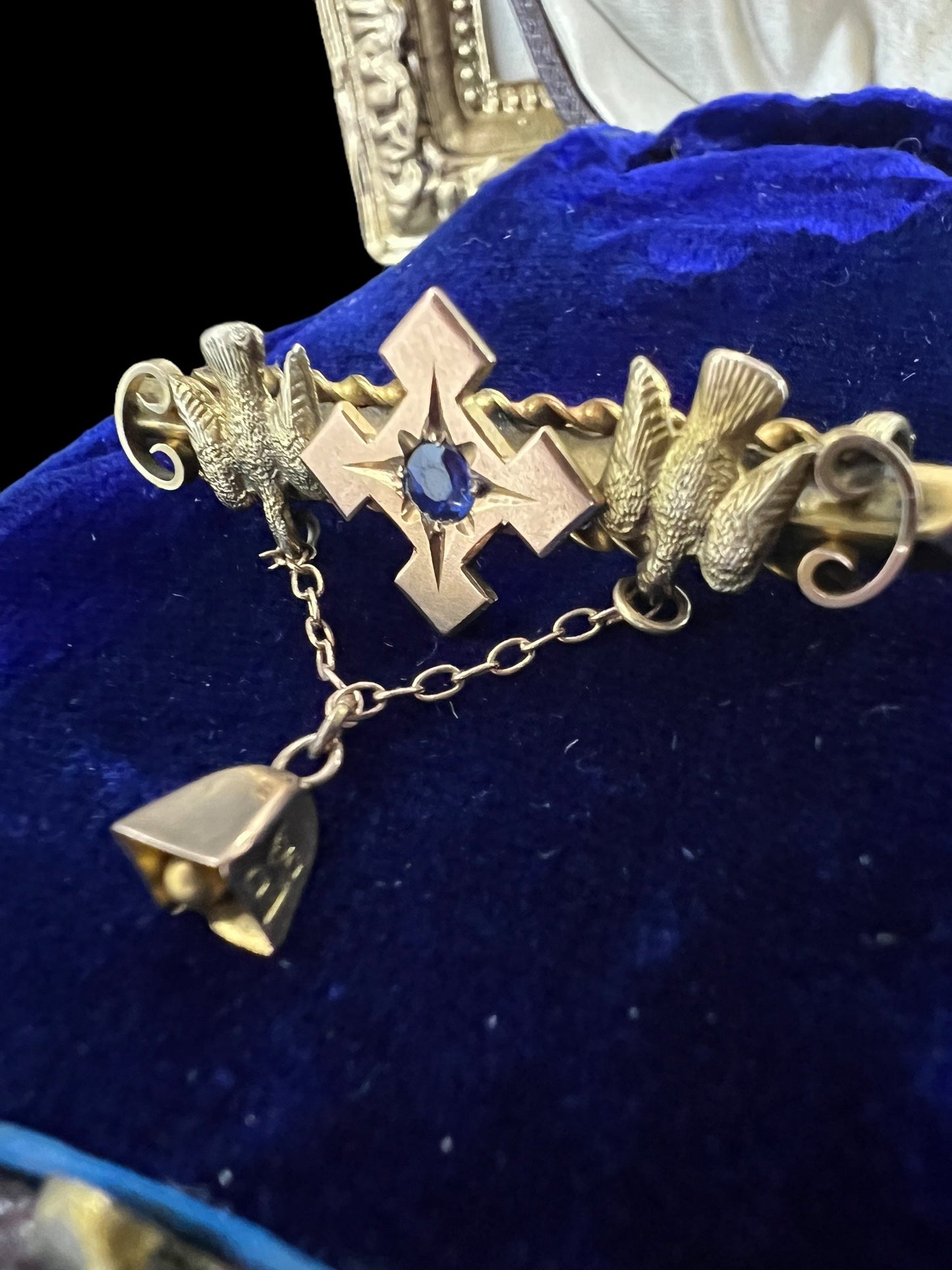 Early Australian bird & bell brooch by Alfred Jackson Hudsons Estate Jewellery