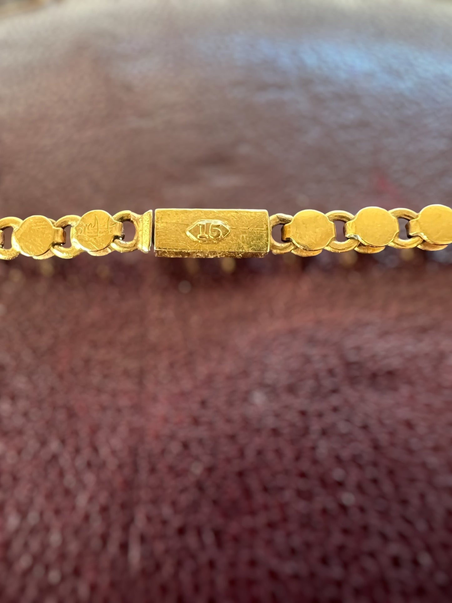 Antique seed pearl & 15ct gold necklace Hudsons Estate Jewellery