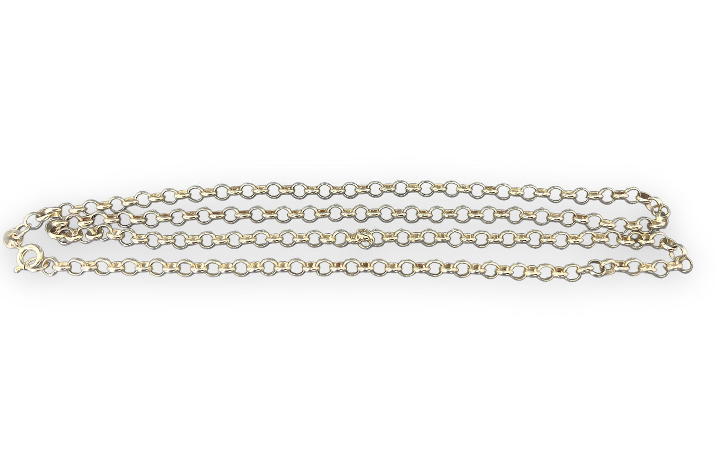 Sterling silver belcher link chain necklace Hudsons Estate Jewellery