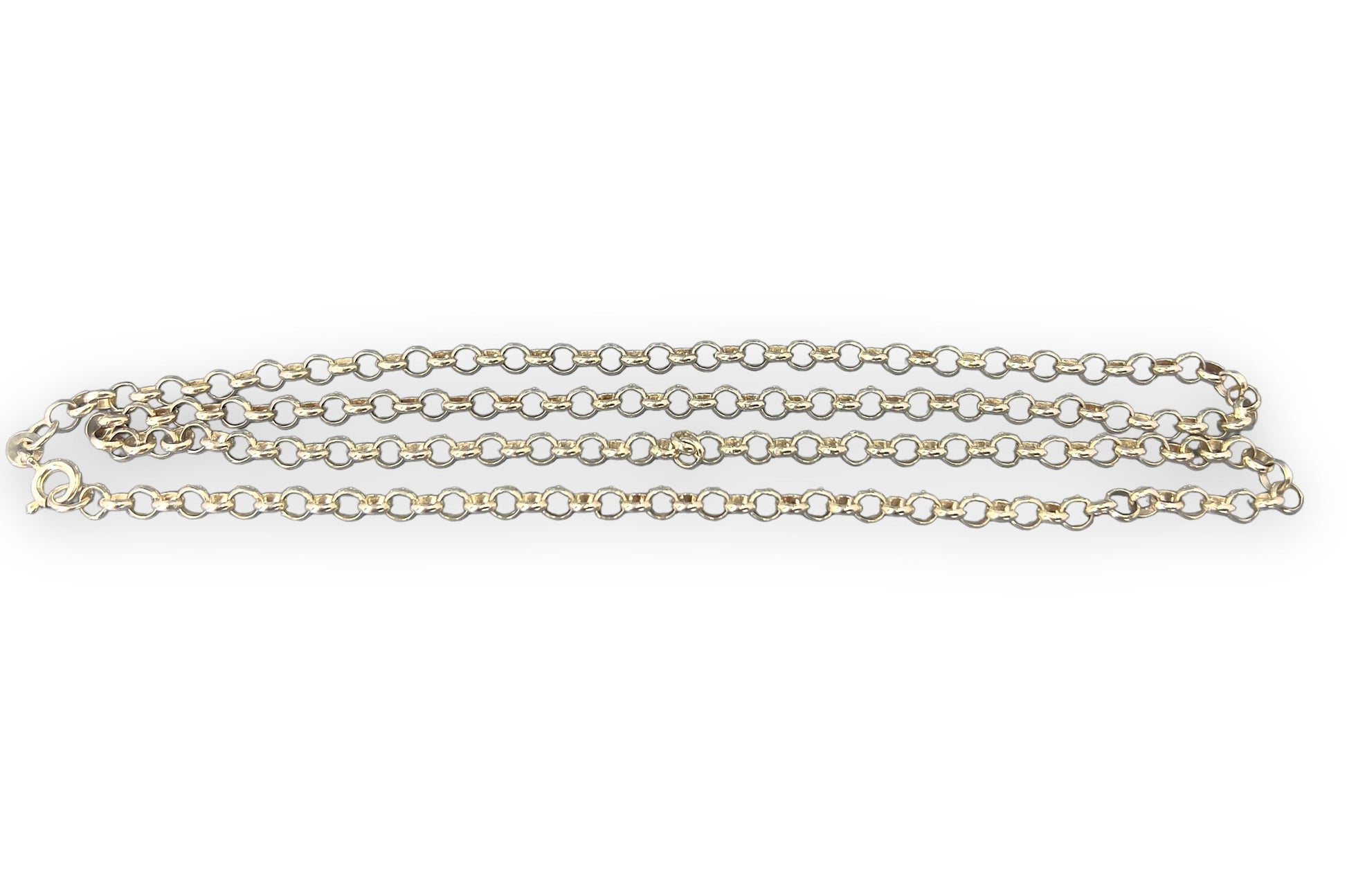 Sterling silver belcher link chain necklace Hudsons Estate Jewellery