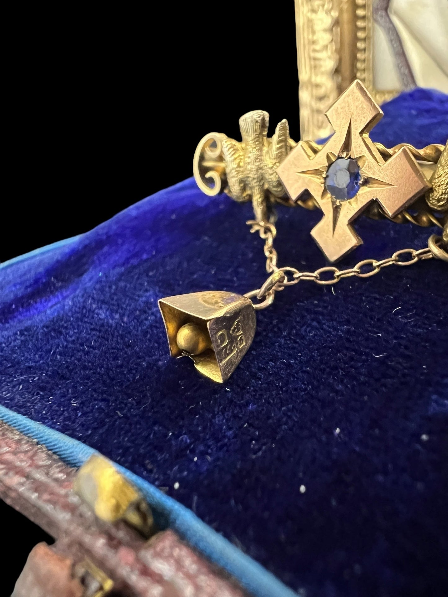 Early Australian bird & bell brooch by Alfred Jackson Hudsons Estate Jewellery
