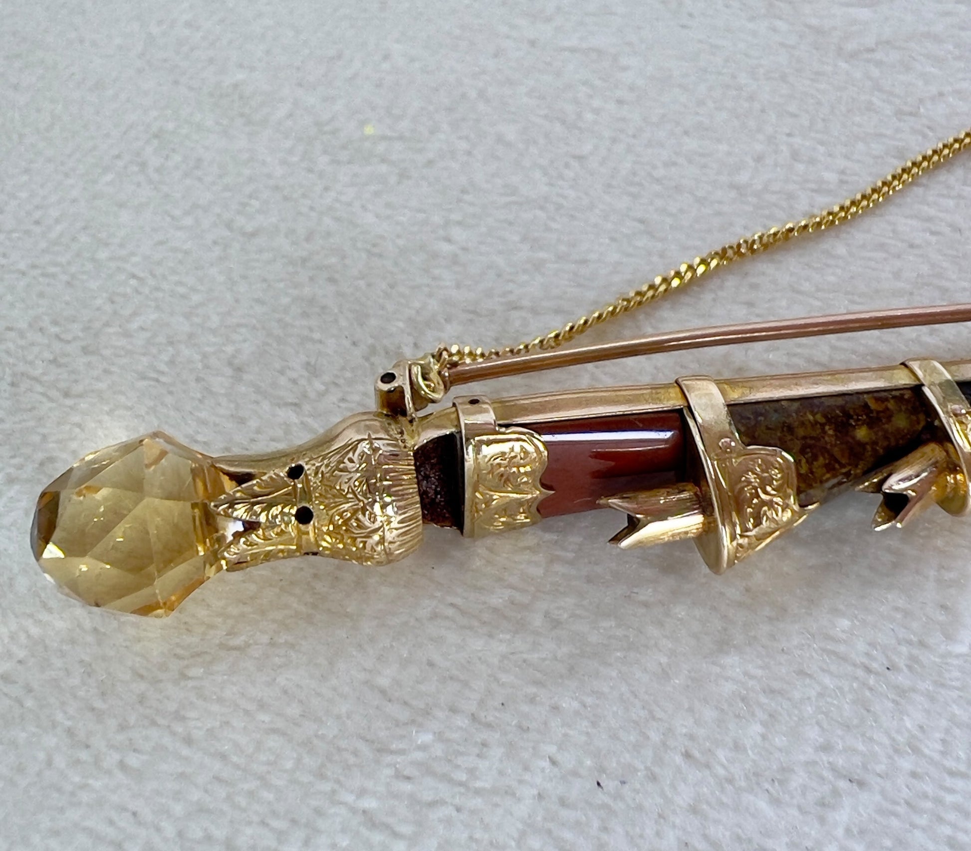 Scottish dirk brooch Hudsons Estate Jewellery