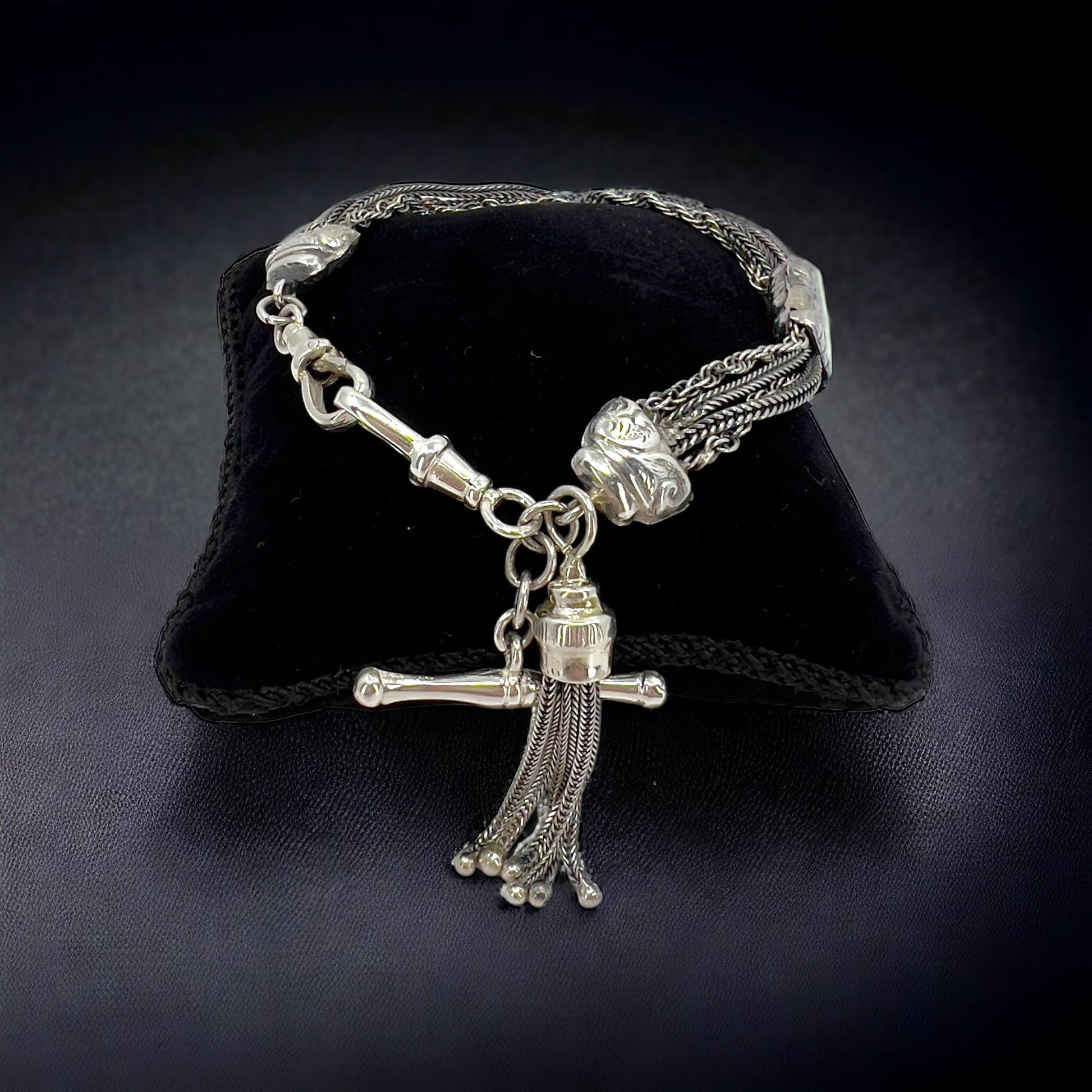 Silver albertina chain Hudsons Estate Jewellery