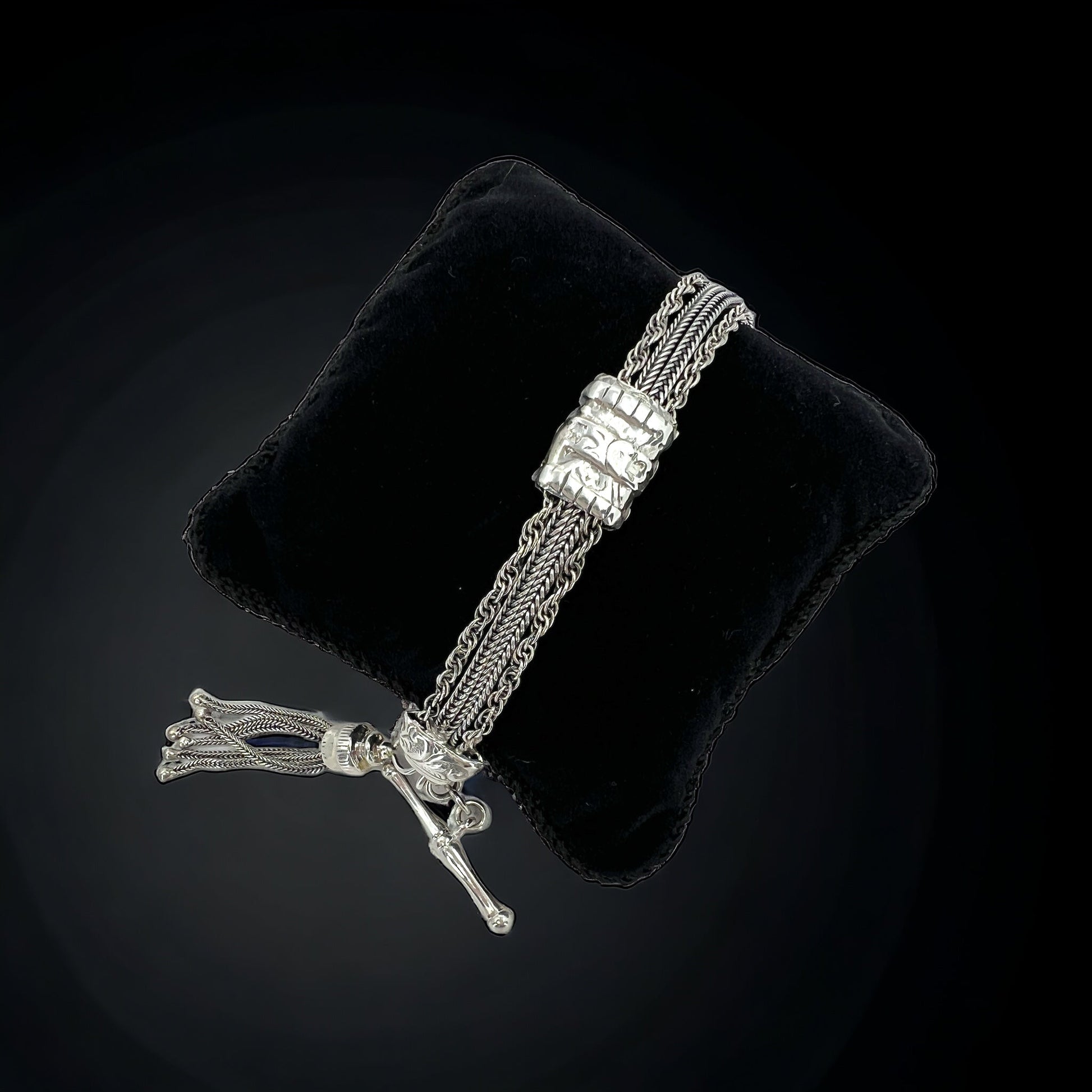 Silver albertina chain Hudsons Estate Jewellery