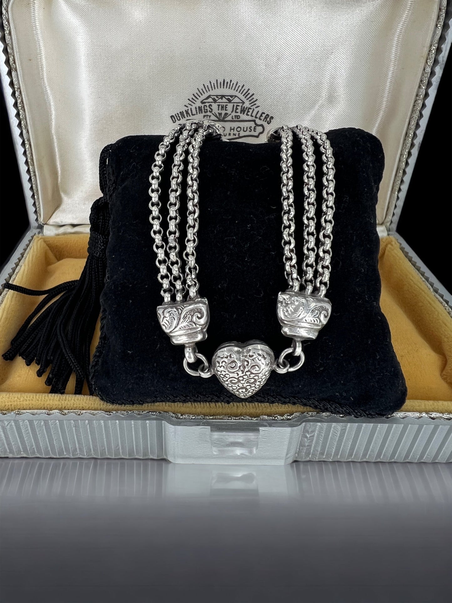 Silver albertina bracelet Hudsons Estate Jewellery