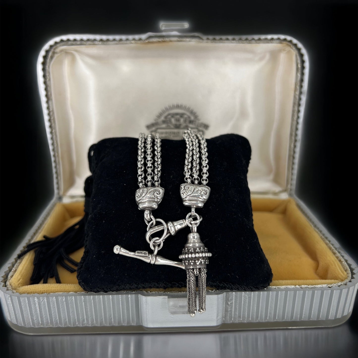 Silver albertina bracelet Hudsons Estate Jewellery