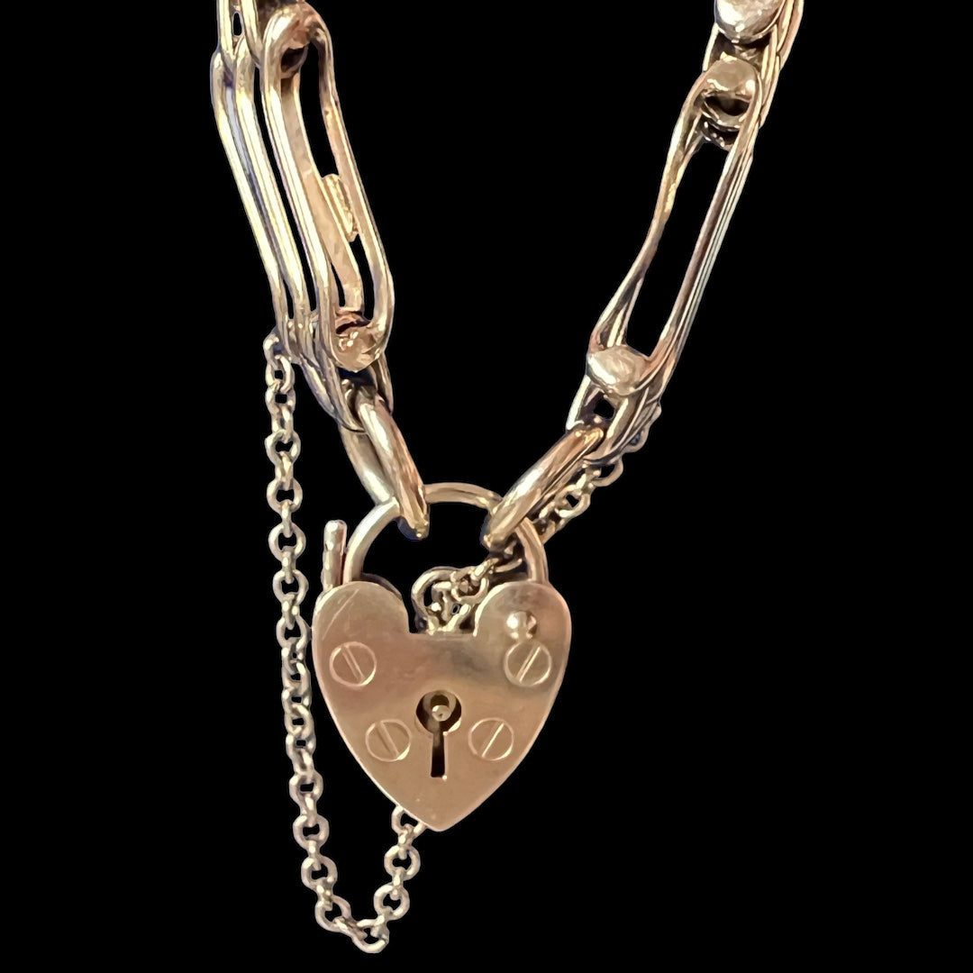 Gold gate link bracelet Hudsons Estate Jewellery