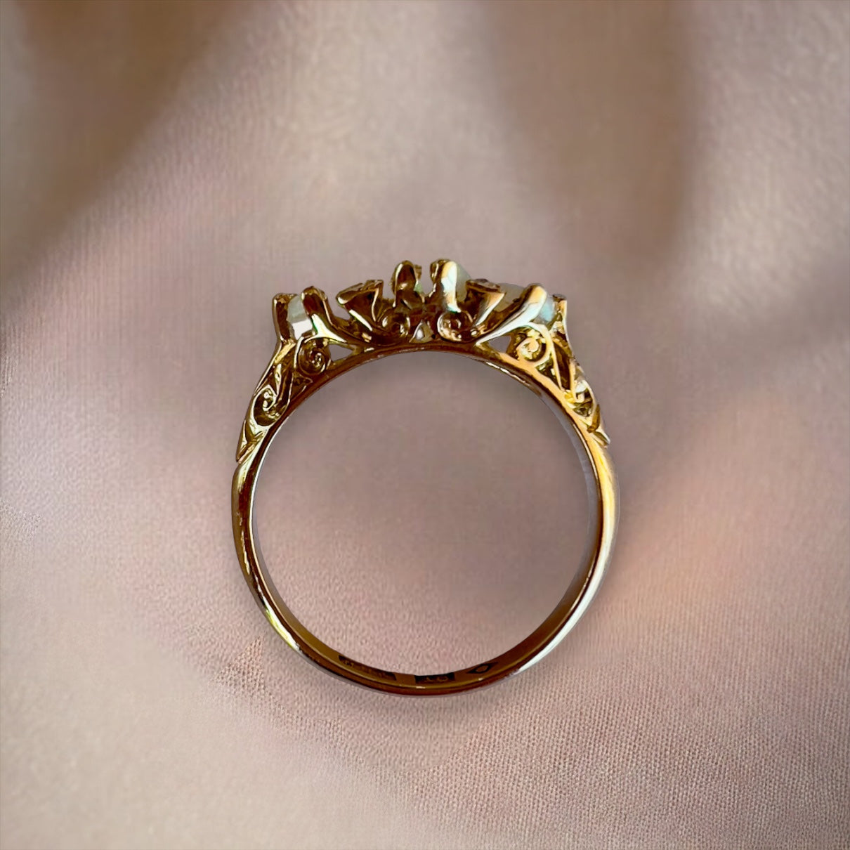 Antique opal and diamond ring Hudsons Estate Jewellery