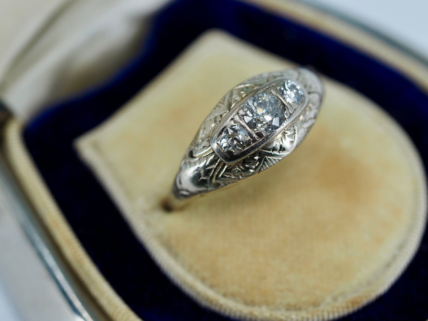 Antique Edwardian diamond ring Hudsons Estate Jewellery