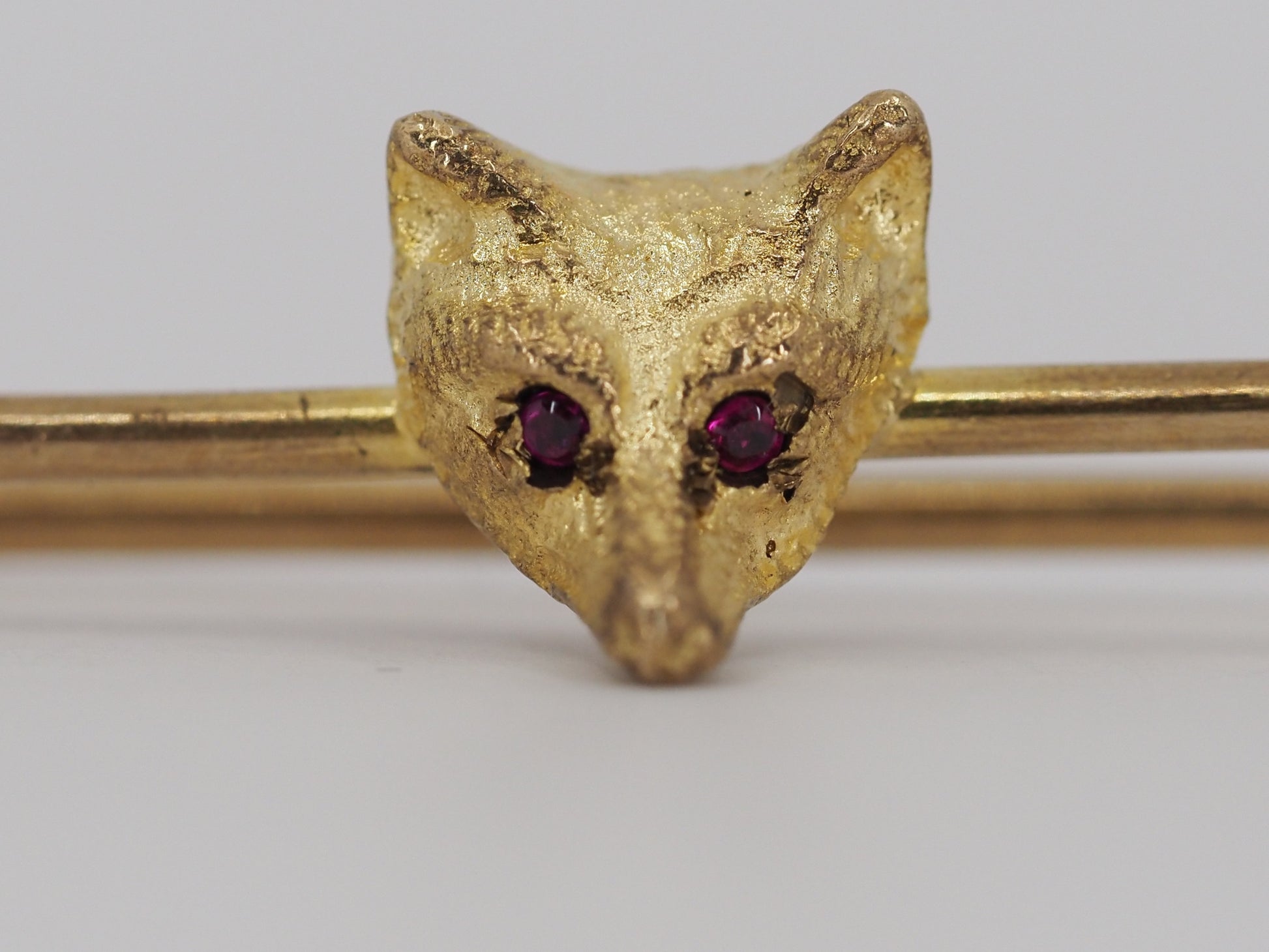 Vintage fox head brooch Hudsons Estate Jewellery