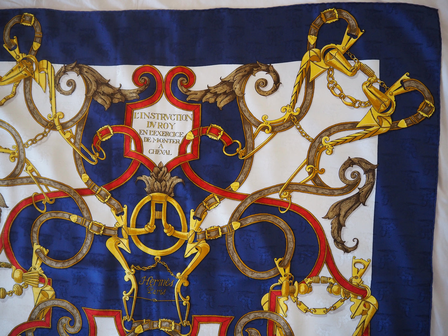 Silk scarf L'Instrvction Dv Roy En L'Exrcice De Monter A Cheval Hudsons Estate Jewellery