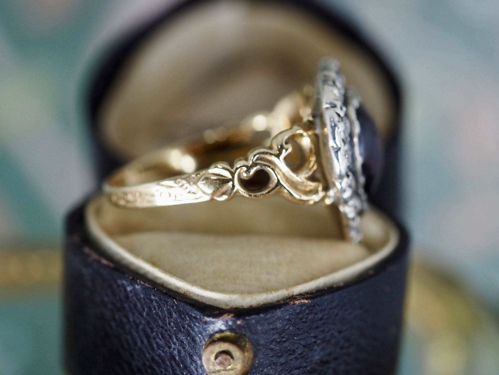 Antique Garnet and Diamond Ring Hudsons Estate Jewellery