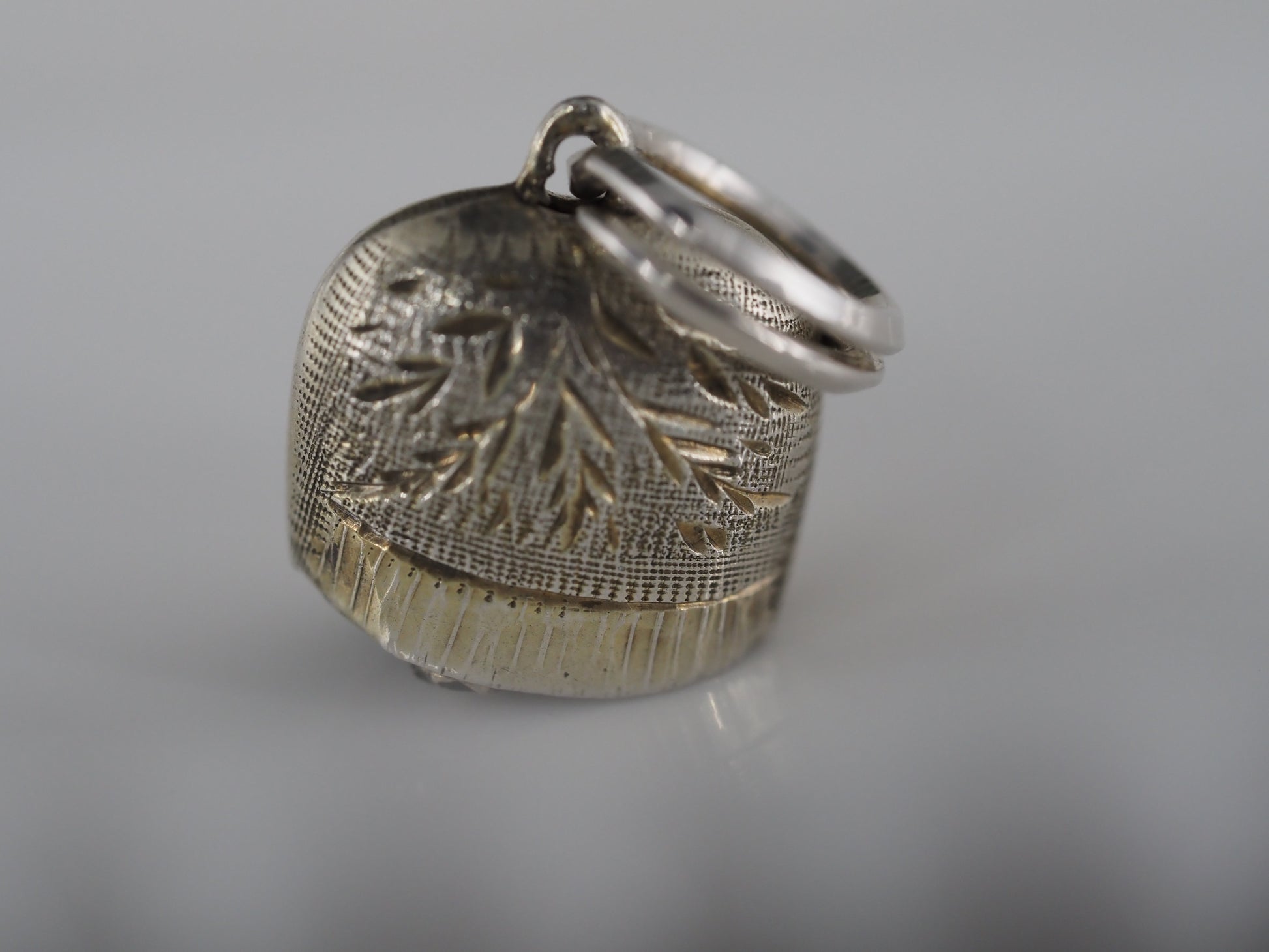 Vintage silver bell charm Hudsons Estate Jewellery