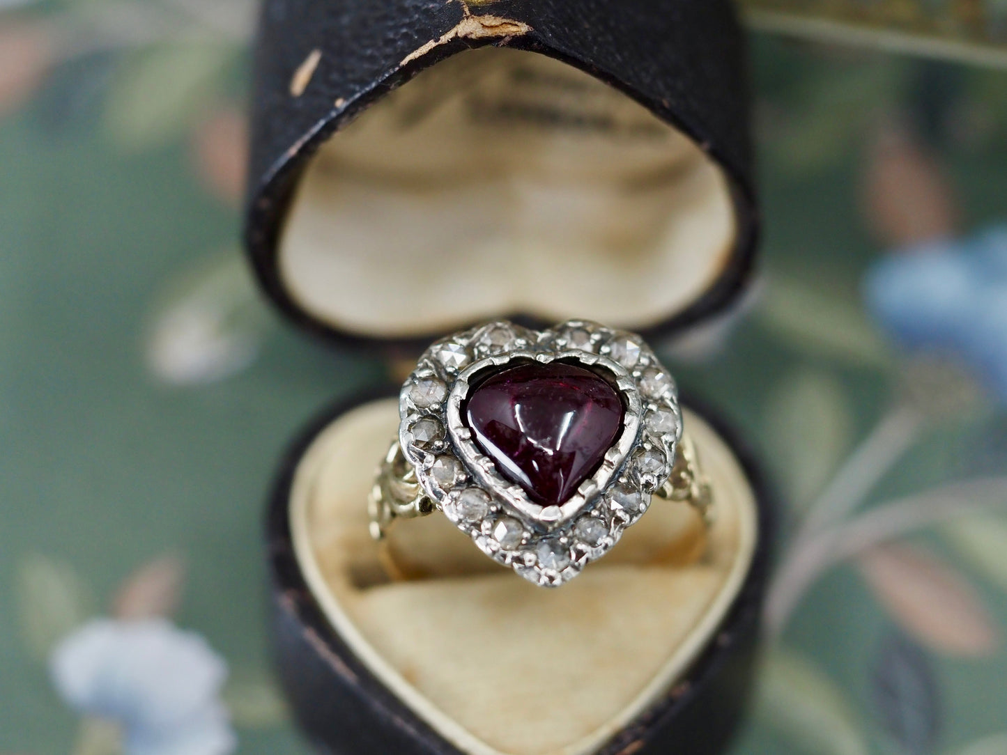 Antique Garnet and Diamond Ring Hudsons Estate Jewellery