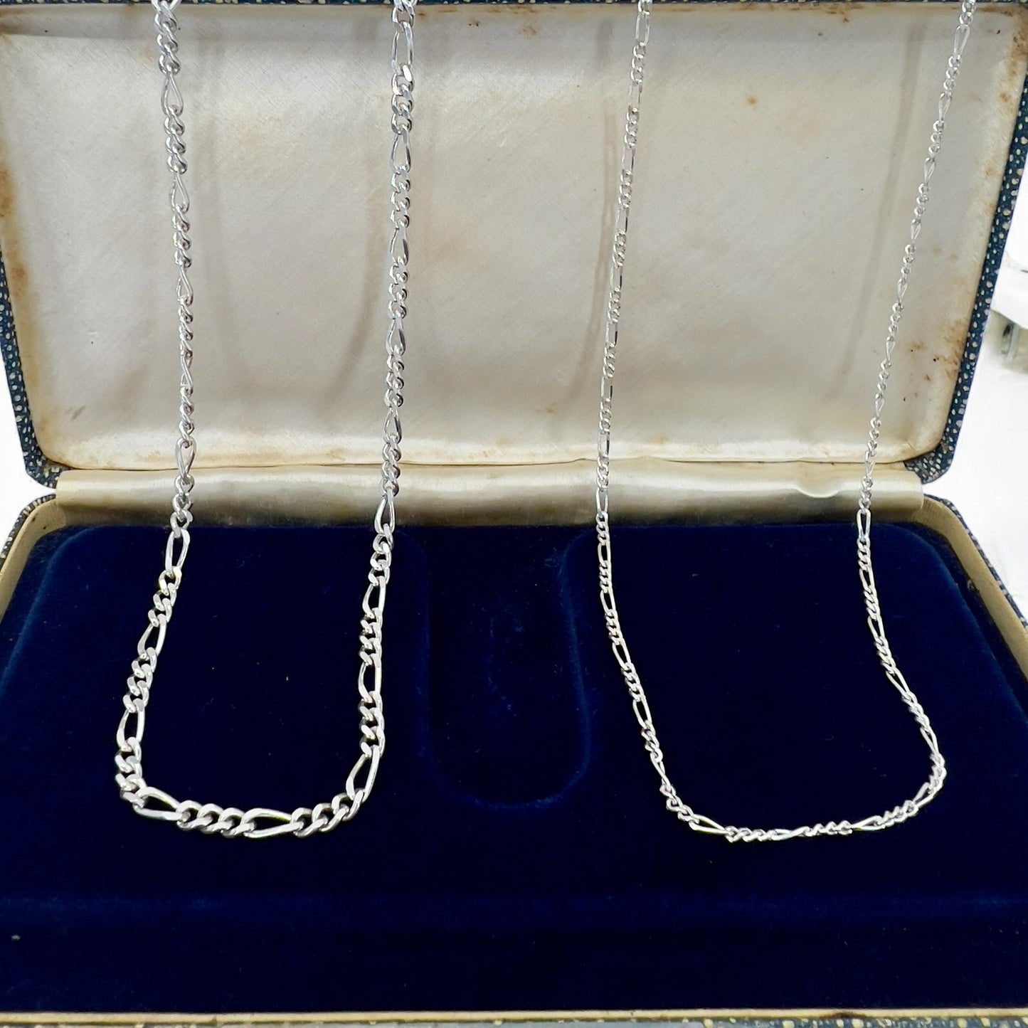 Silver Figaro link chain - small