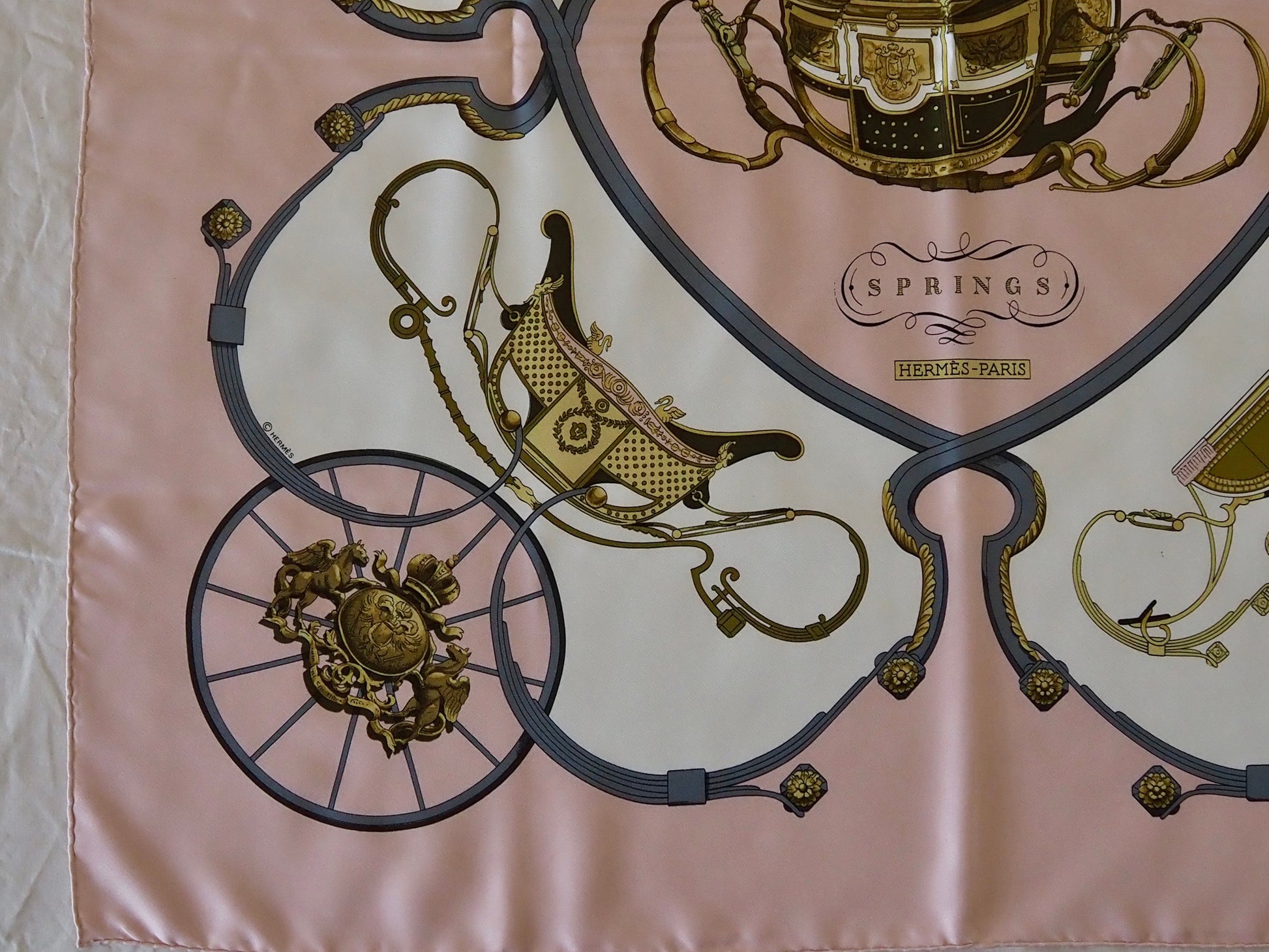Silk scarf ?Springs Hudsons Estate Jewellery