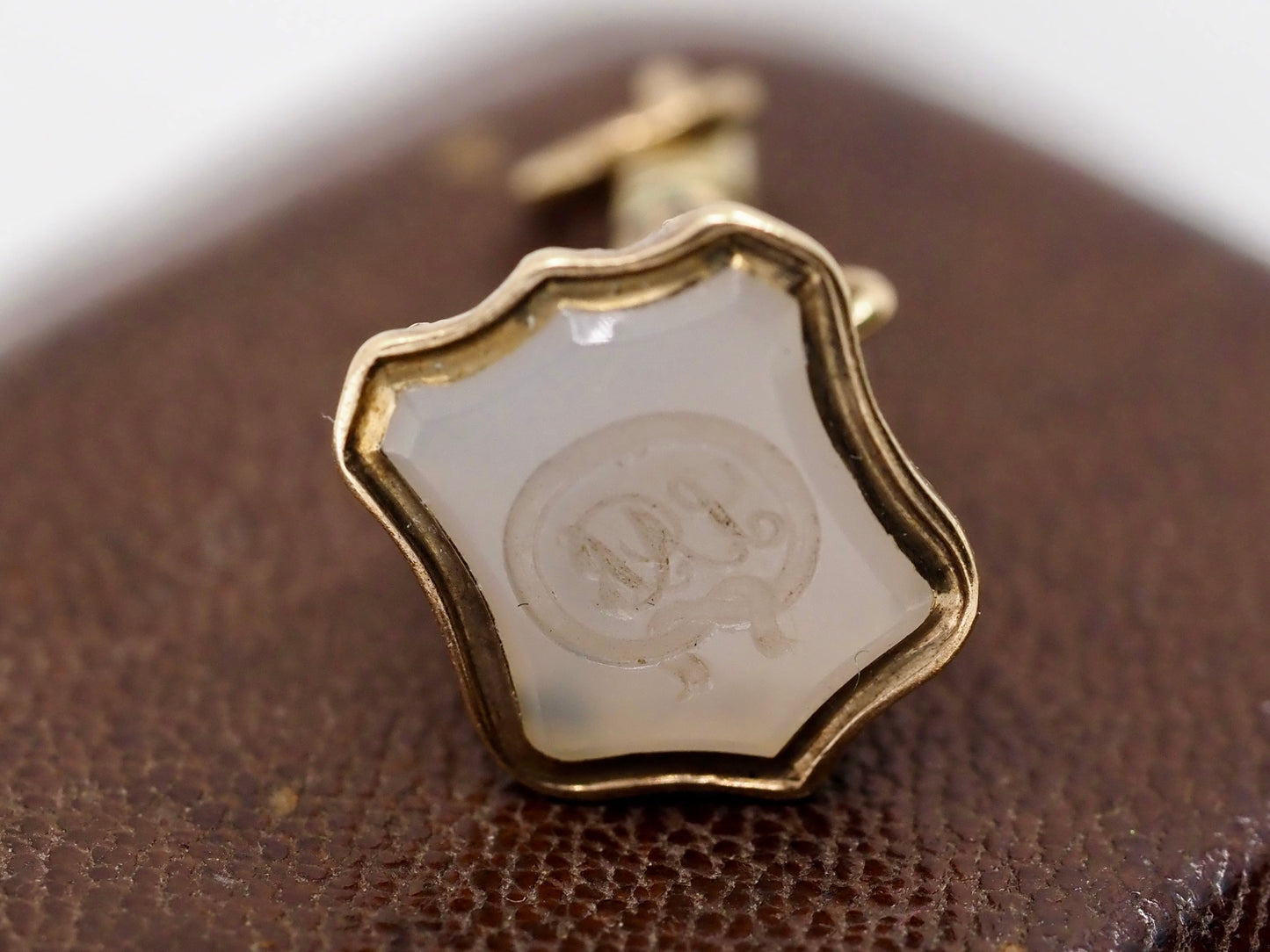Antique stone monogram seal Hudsons Estate Jewellery