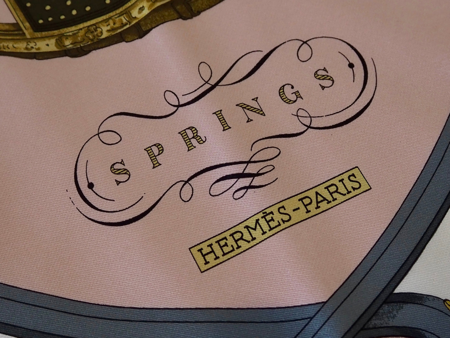 Silk scarf ?Springs Hudsons Estate Jewellery