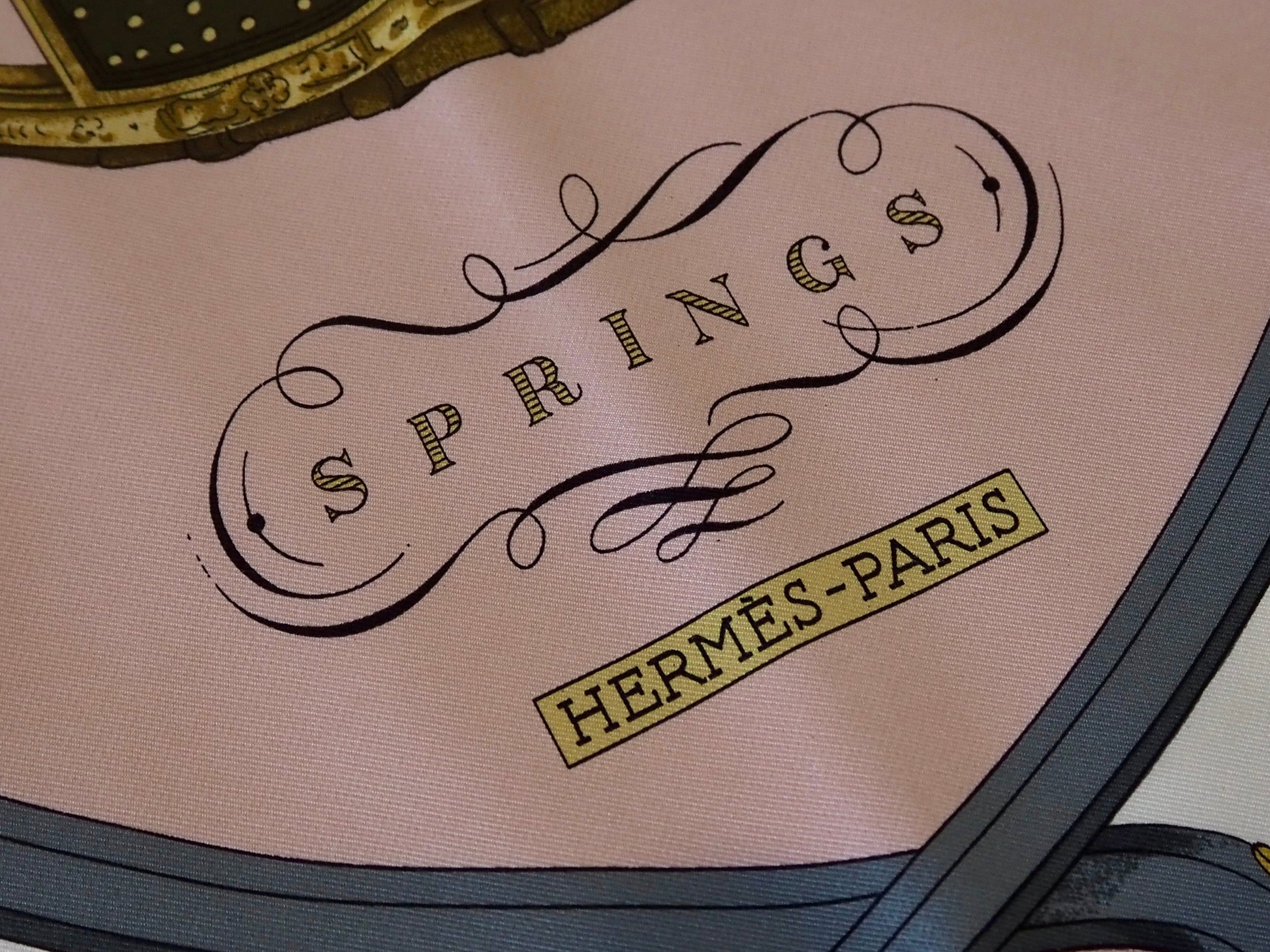 Silk scarf ?Springs Hudsons Estate Jewellery