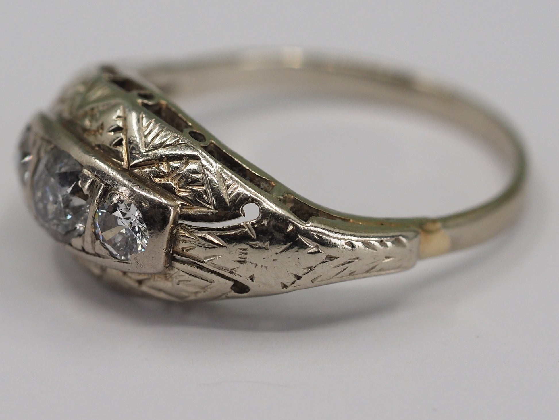 Antique Edwardian diamond ring Hudsons Estate Jewellery