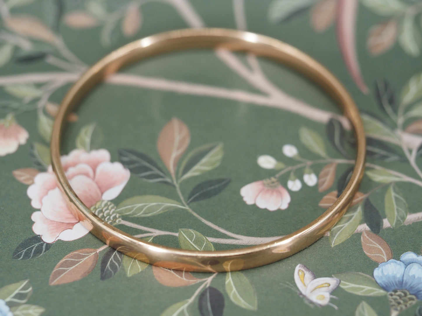 9ct  Rose-Gold Silver Filled Bangle Hudsons Estate Jewellery