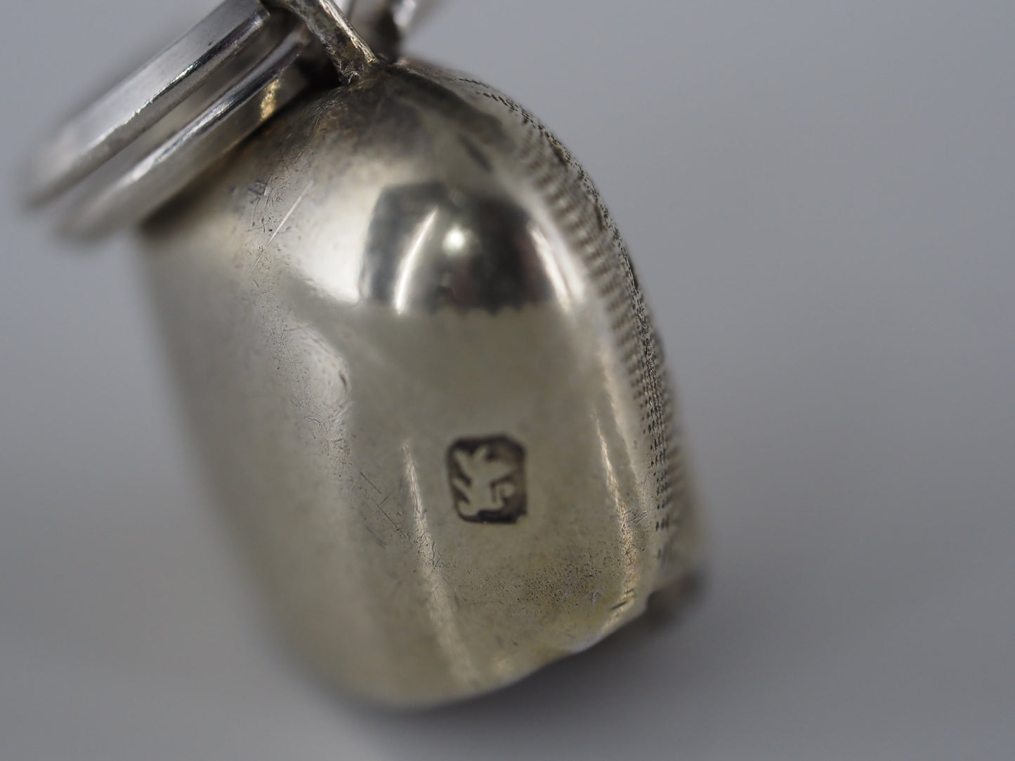 Vintage silver bell charm Hudsons Estate Jewellery