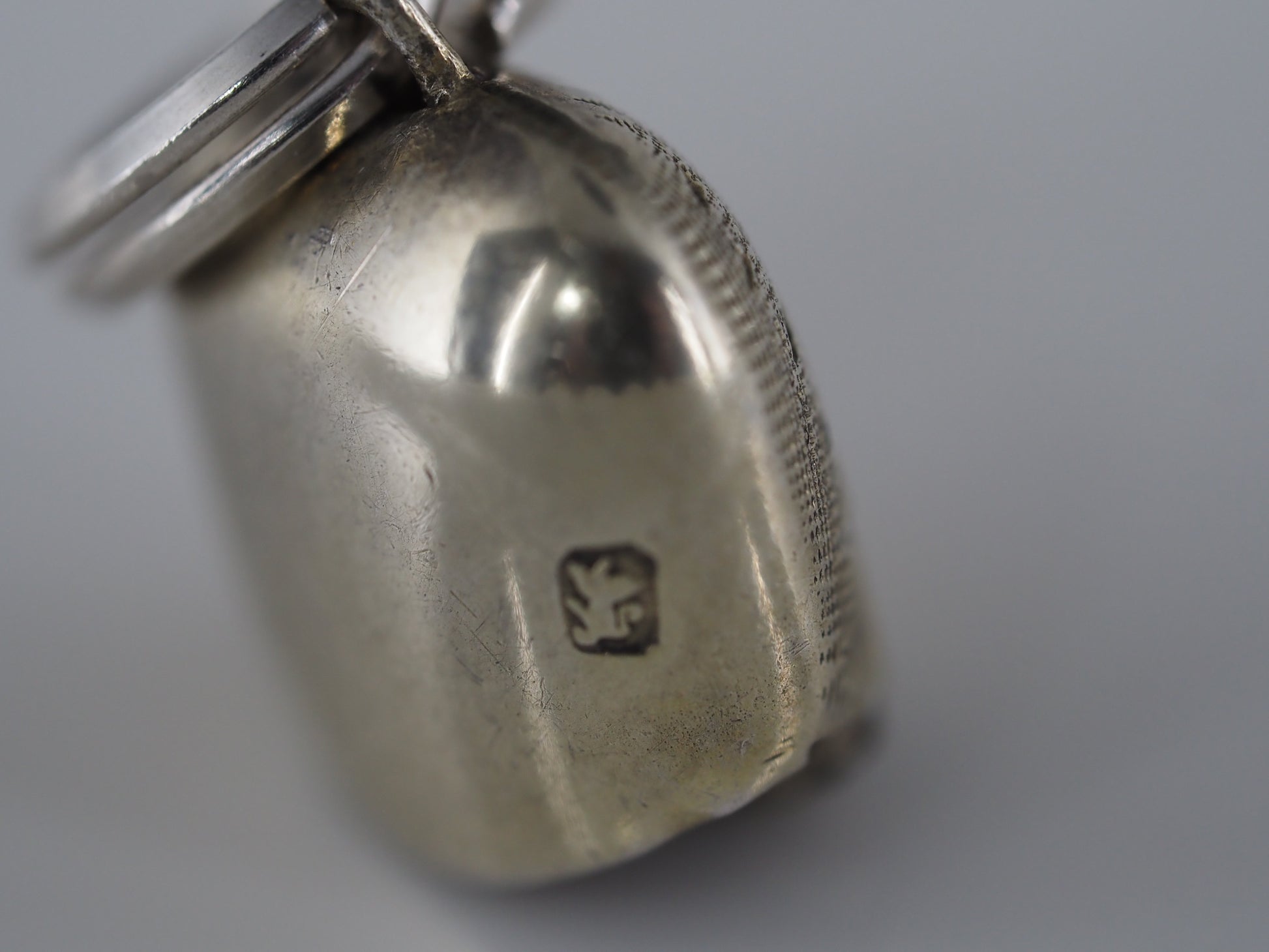 Vintage silver bell charm Hudsons Estate Jewellery
