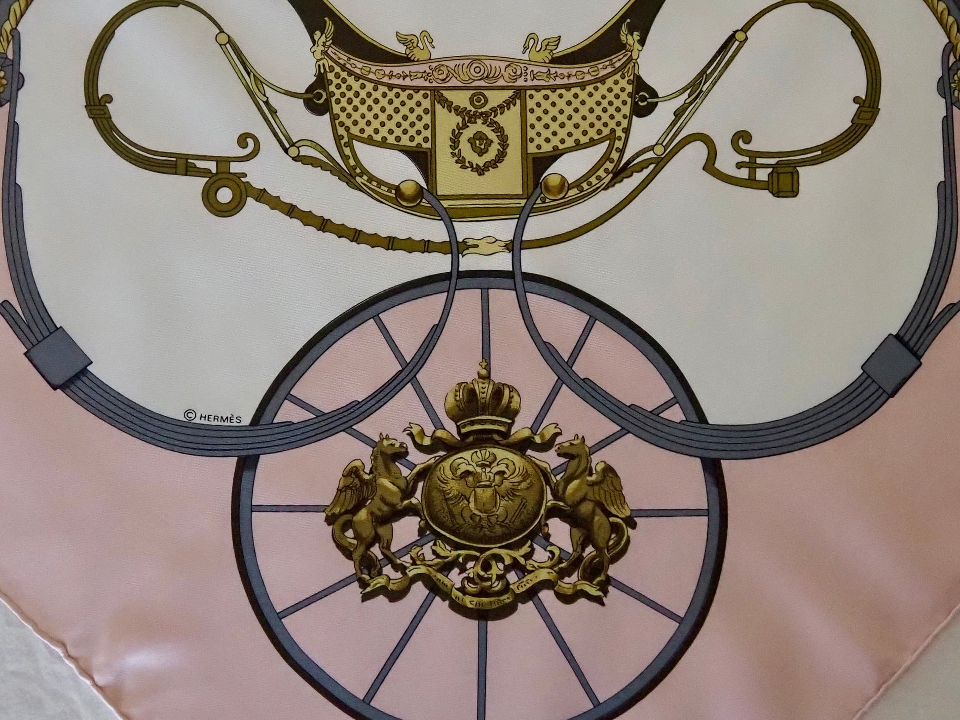 Silk scarf ?Springs Hudsons Estate Jewellery