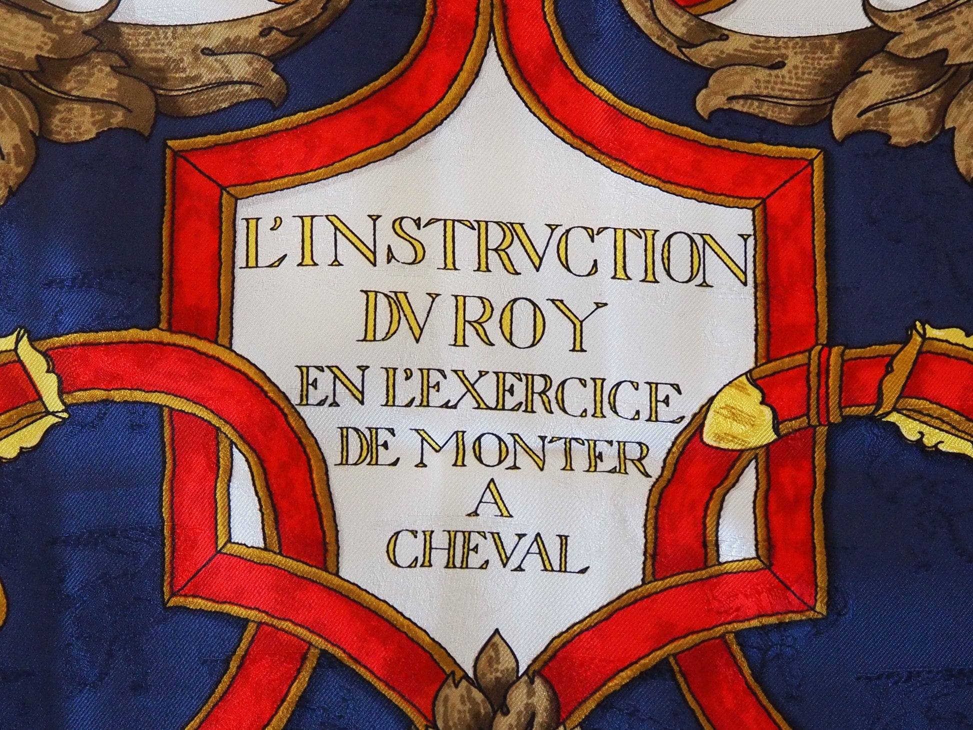 Silk scarf L'Instrvction Dv Roy En L'Exrcice De Monter A Cheval Hudsons Estate Jewellery