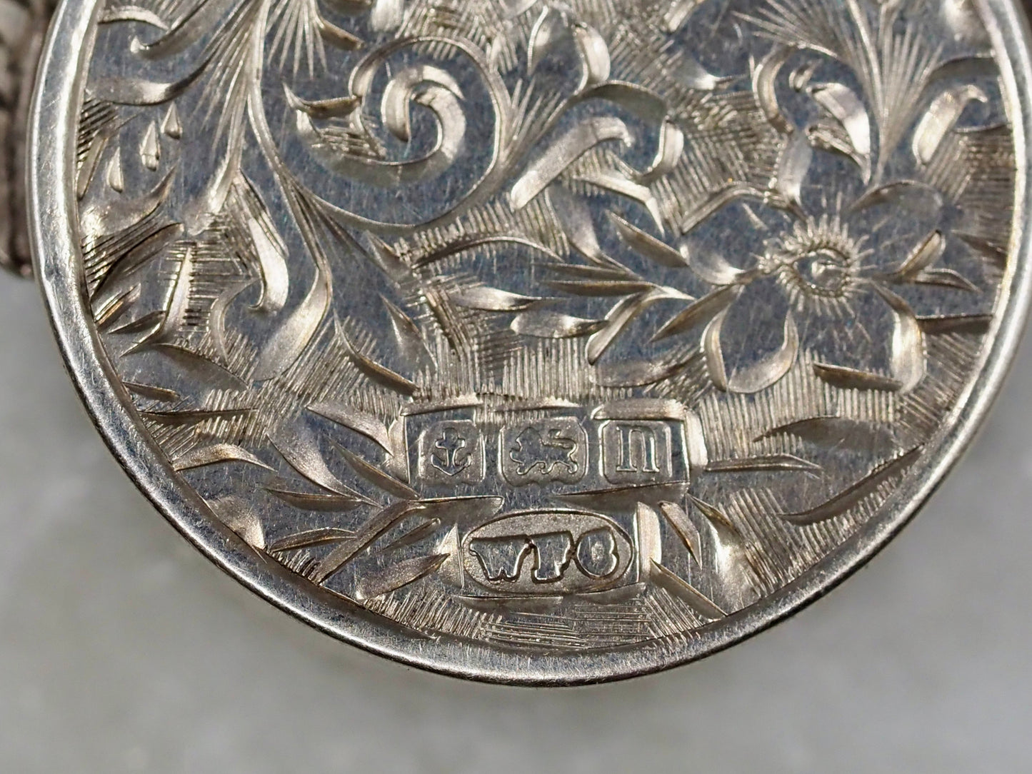 Antique Compass Pendant in Sterling Silver Hudsons Estate Jewellery