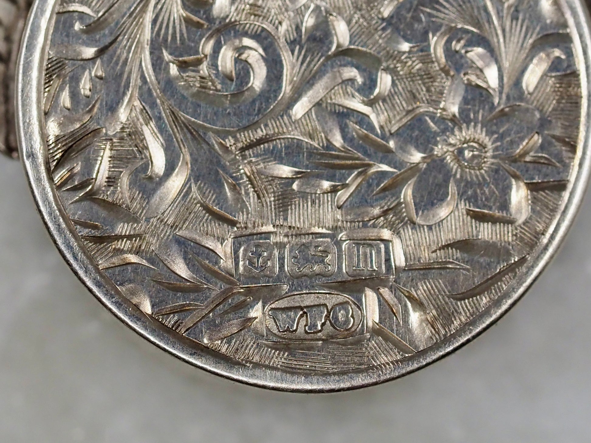 Antique Compass Pendant in Sterling Silver Hudsons Estate Jewellery