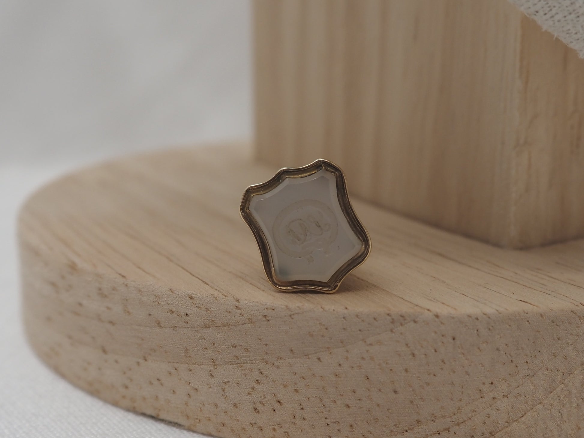 Antique stone monogram seal Hudsons Estate Jewellery