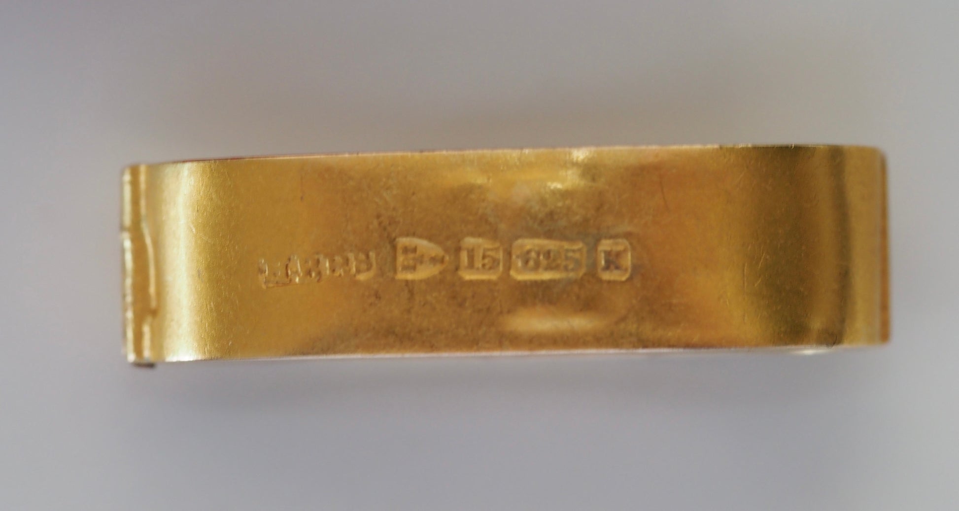 Antique Victorian 15ct Gold Scarf Clip Hudsons Estate Jewellery