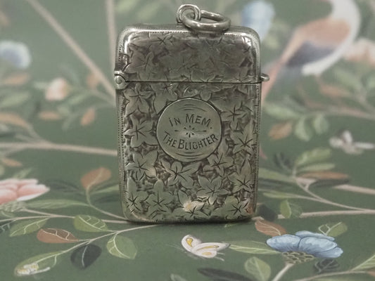 Antique Sterling Silver Vesta Hudsons Estate Jewellery