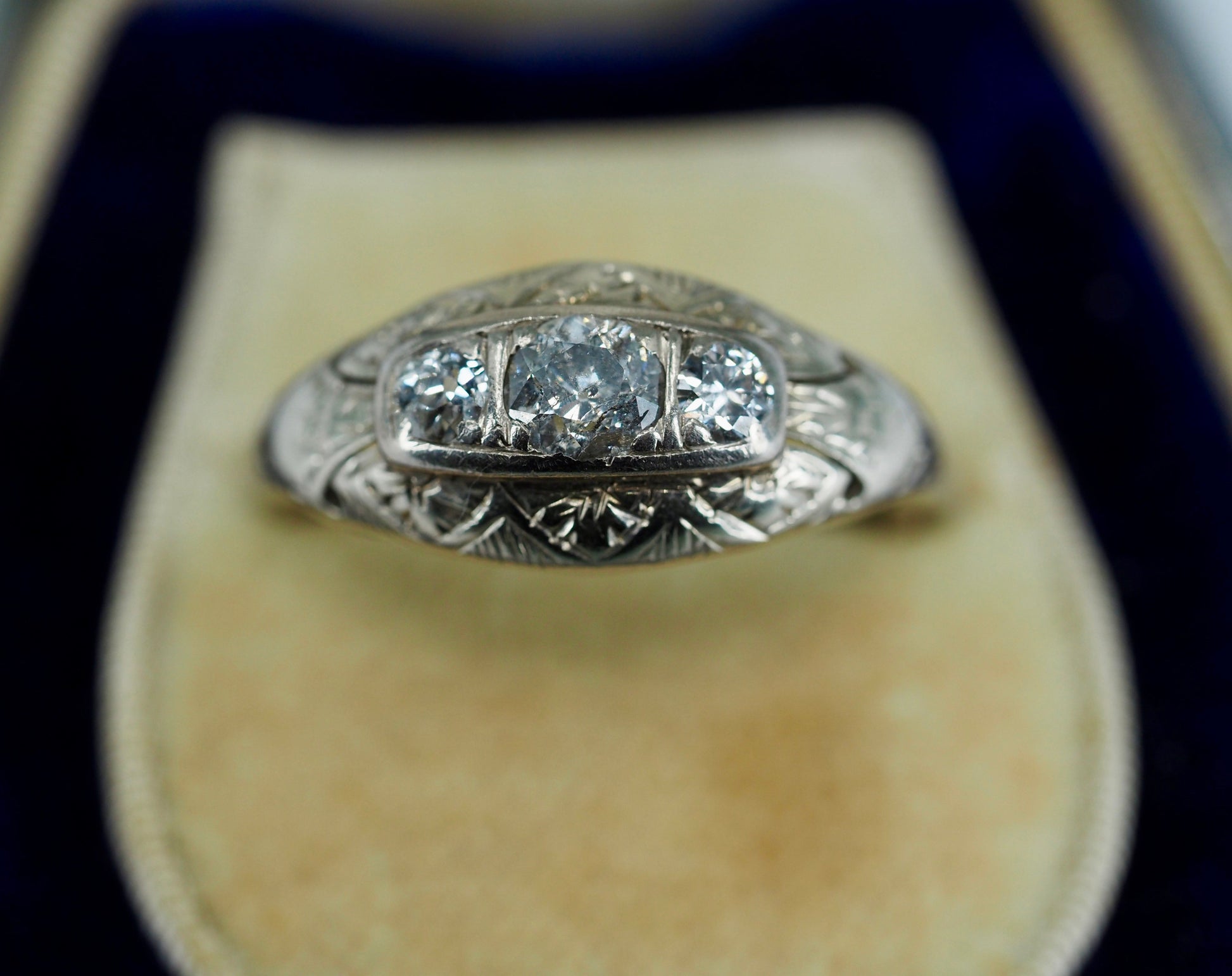 Antique Edwardian diamond ring Hudsons Estate Jewellery